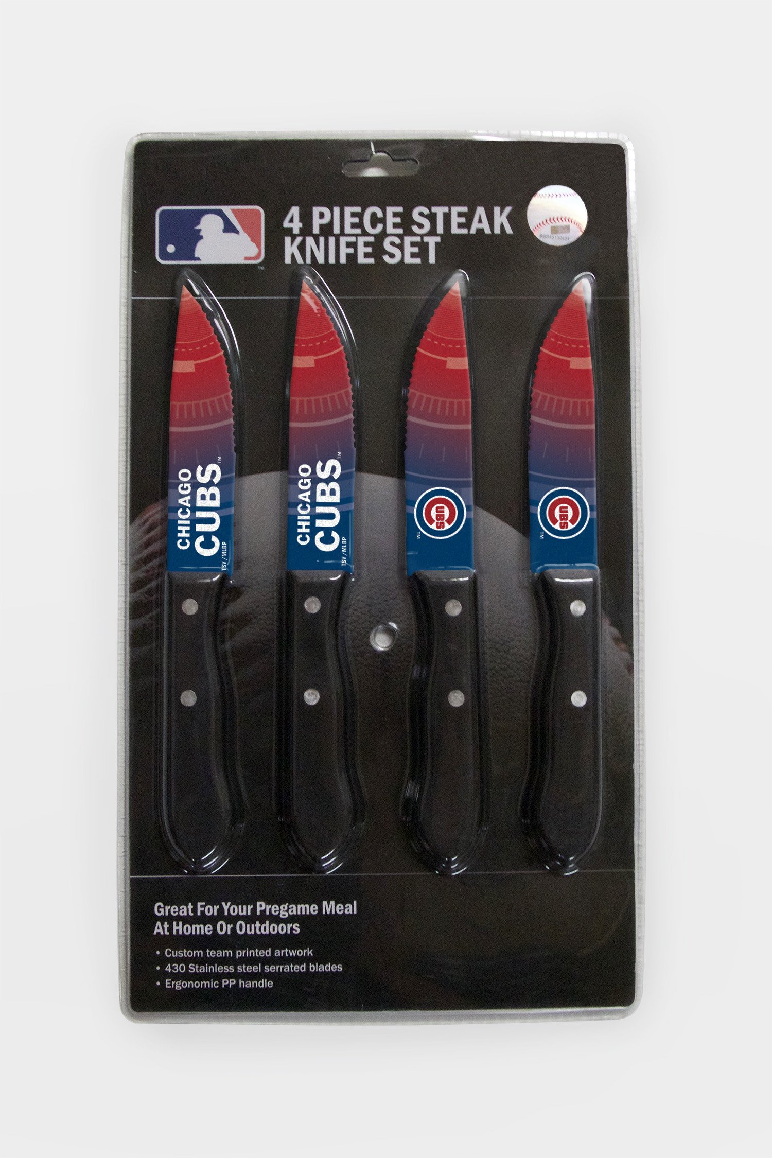 Chicago Cubs Steak Knife 4 Pack Set
