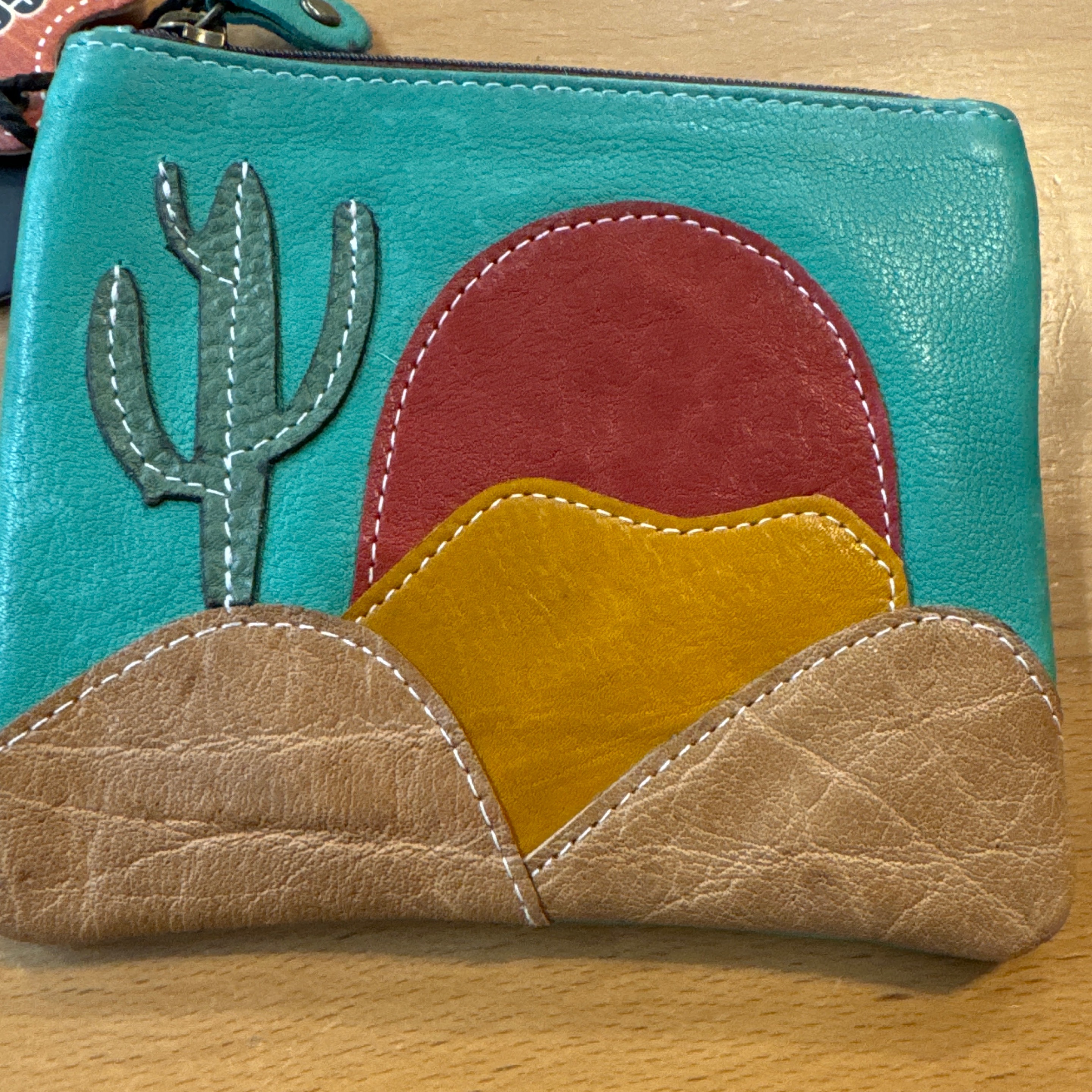 AD Leather Hide Pouch Green