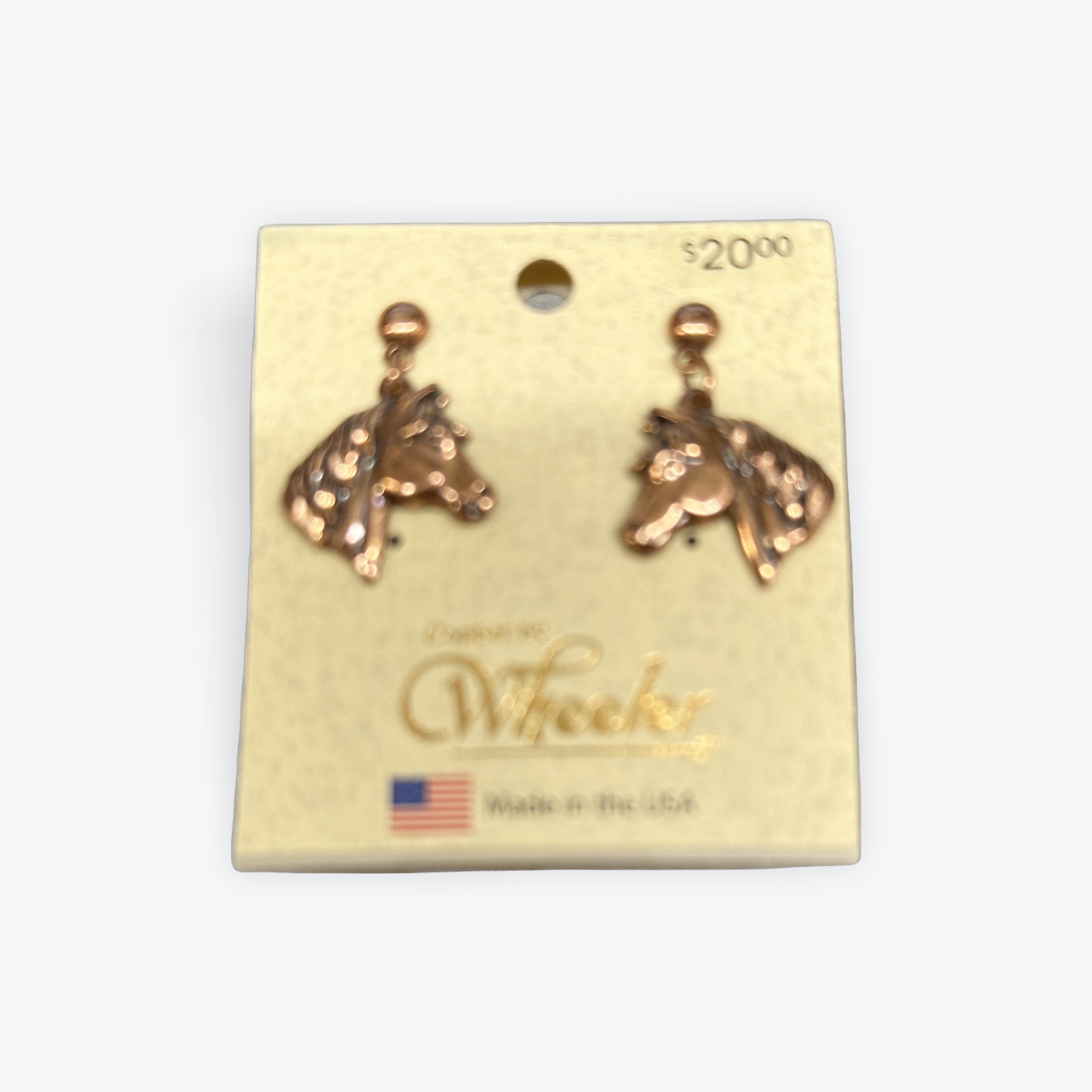 2021 Copper Ear Set - Horse Heads ****