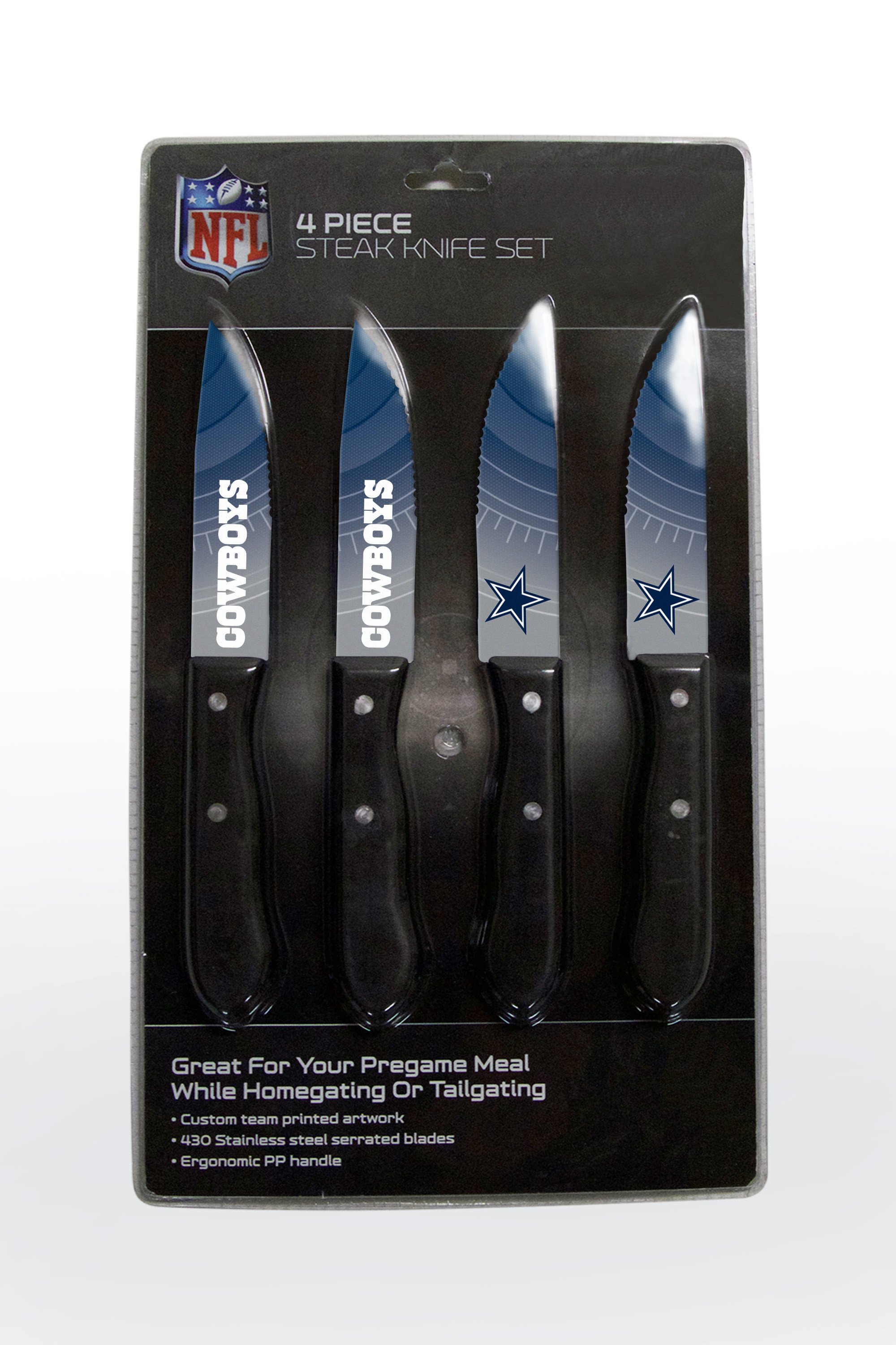 Dallas Cowboys Steak Knife 4 Pack Set