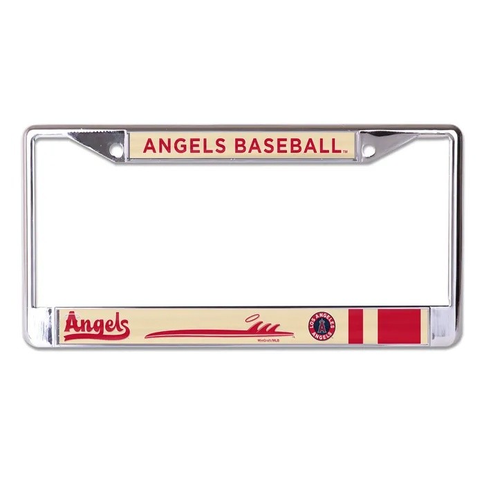 Los Angeles Angels City Connect Chrome License Plate Frame
