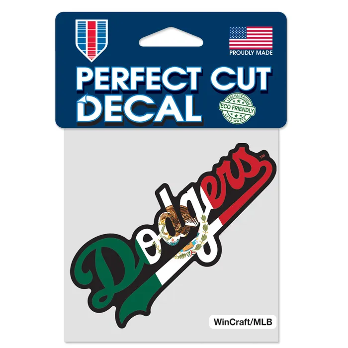 Los Angeles Dodgers Mexico Theme Perfect Cut Decal 4x4"