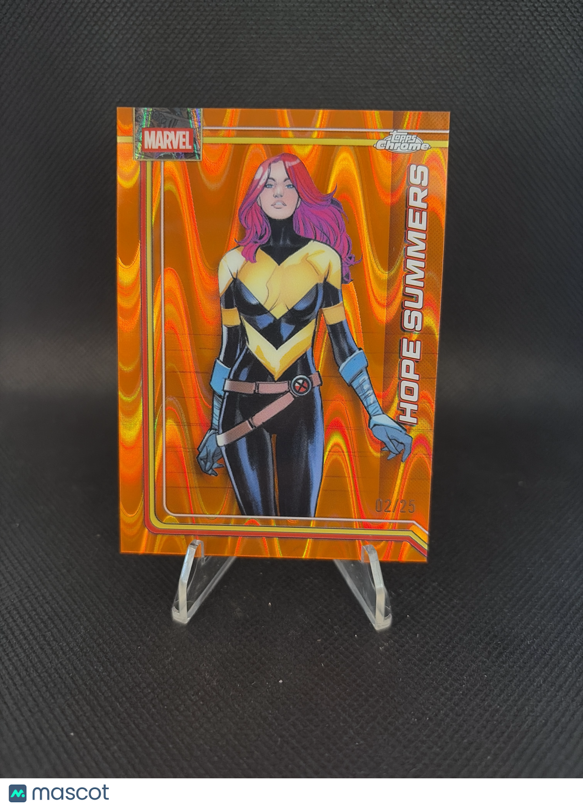 2026 Topps Chrome Marvel Hope Summers Orange Ray Wave /25 #049