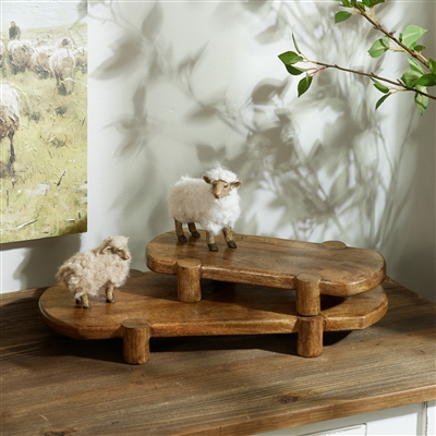 Modern pedestal riser tray