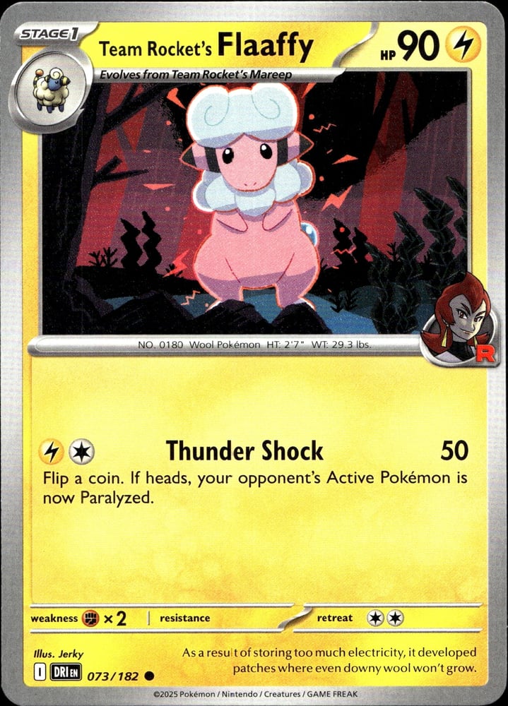 Team Rocket's Flaaffy - SV10 73/182