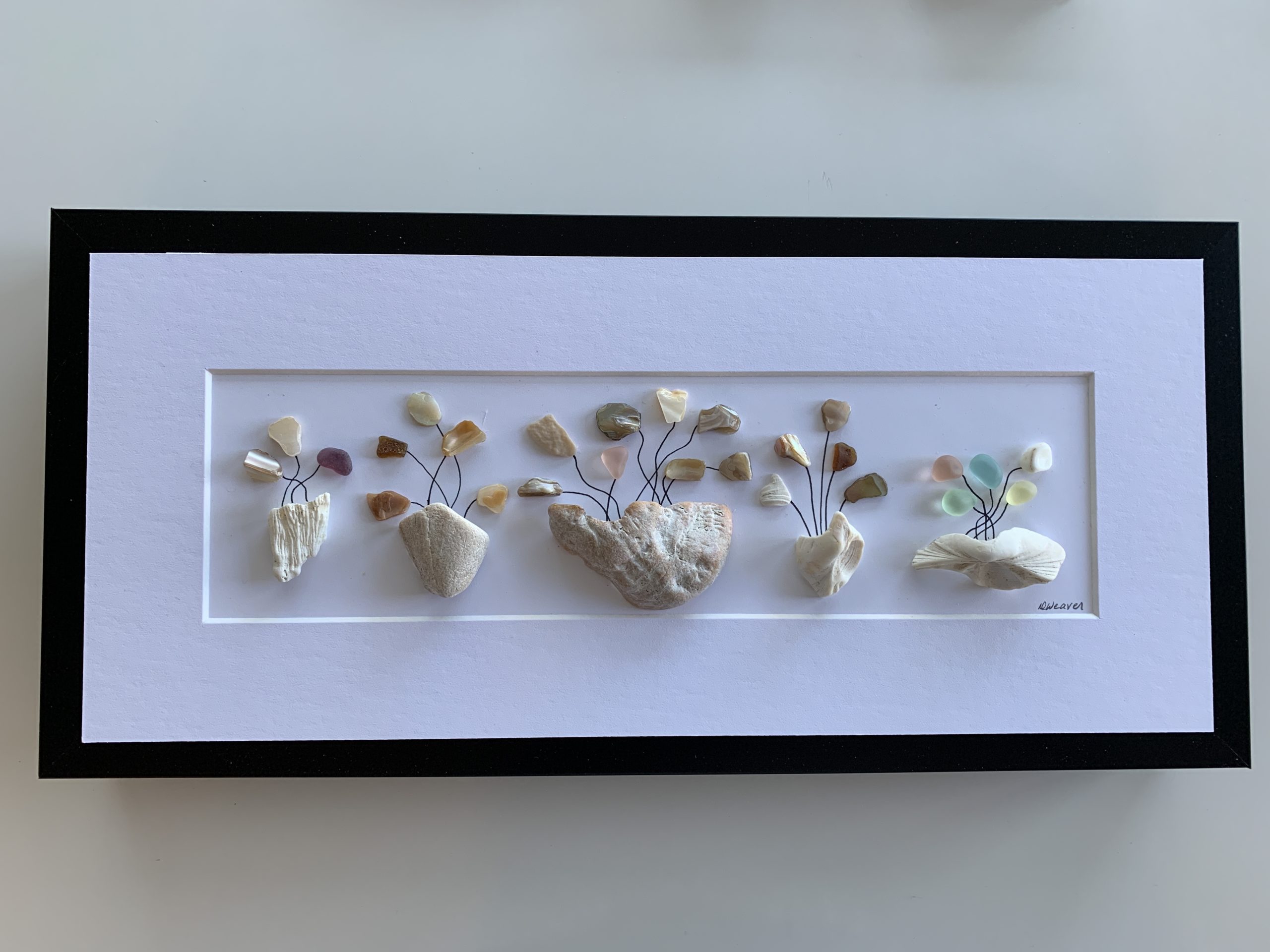 Flower Pebble Art (will replicate if this one sells)