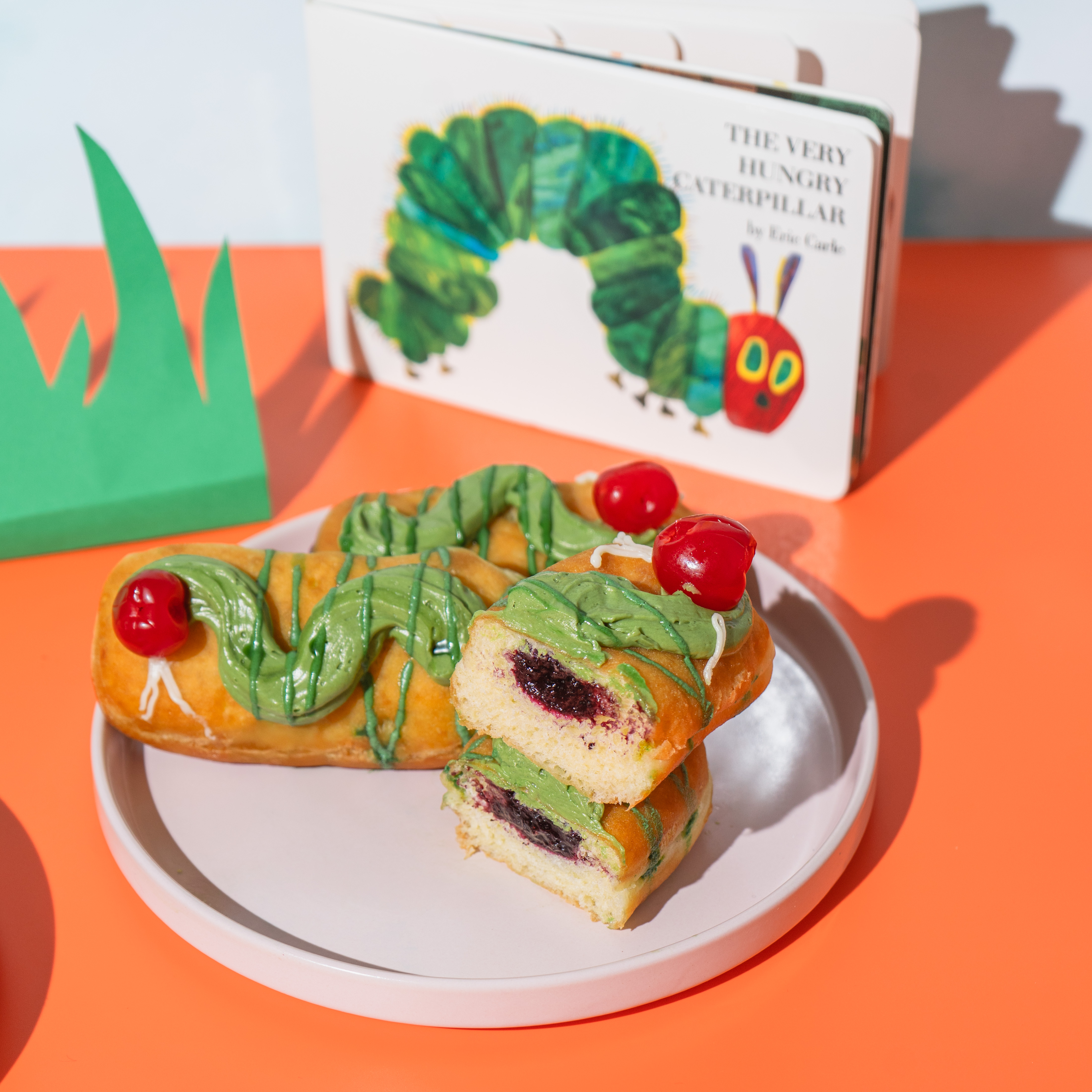 The Very Berry Matcha Caterpillar