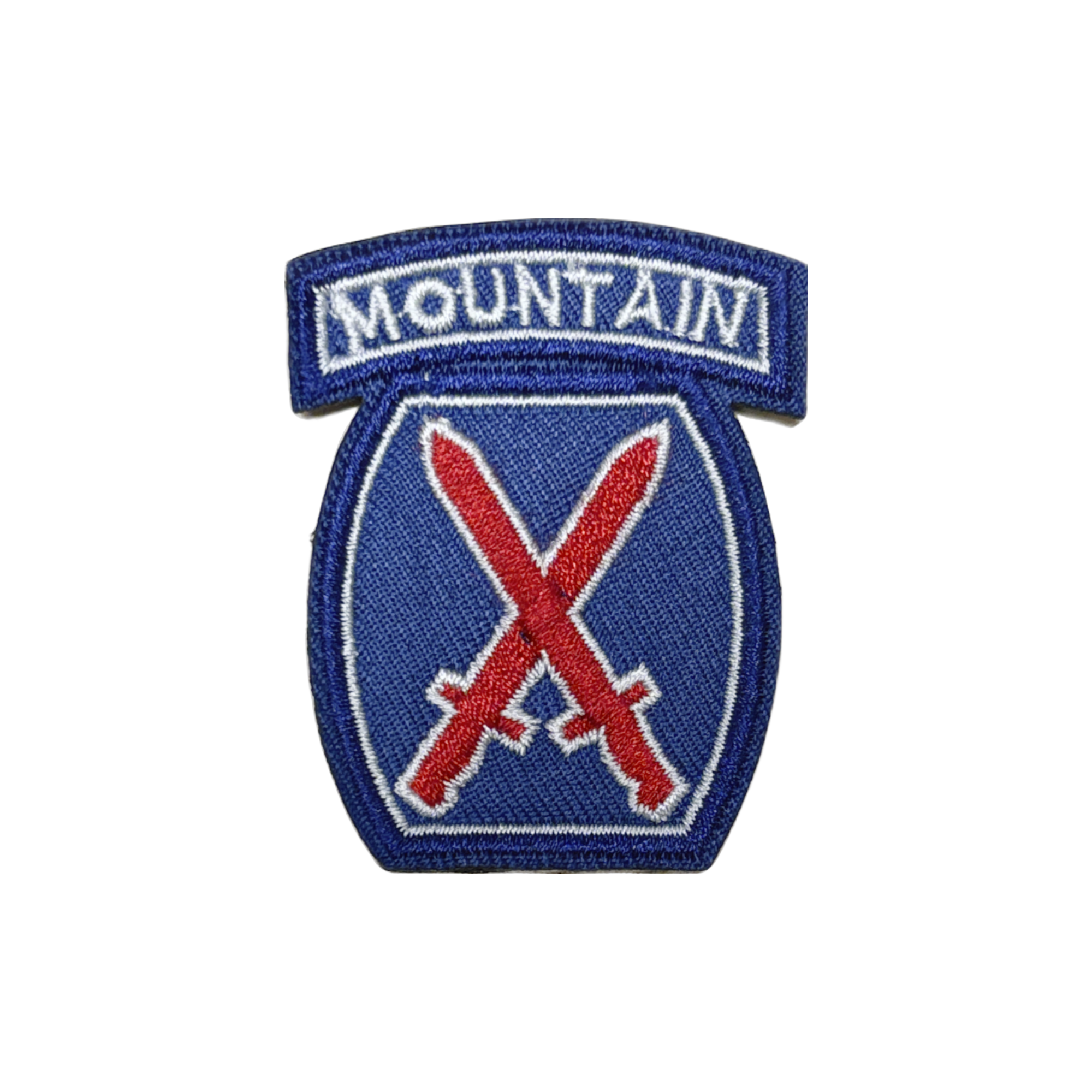 10th Mountain Division Patch Velcro 2"x2.75"
