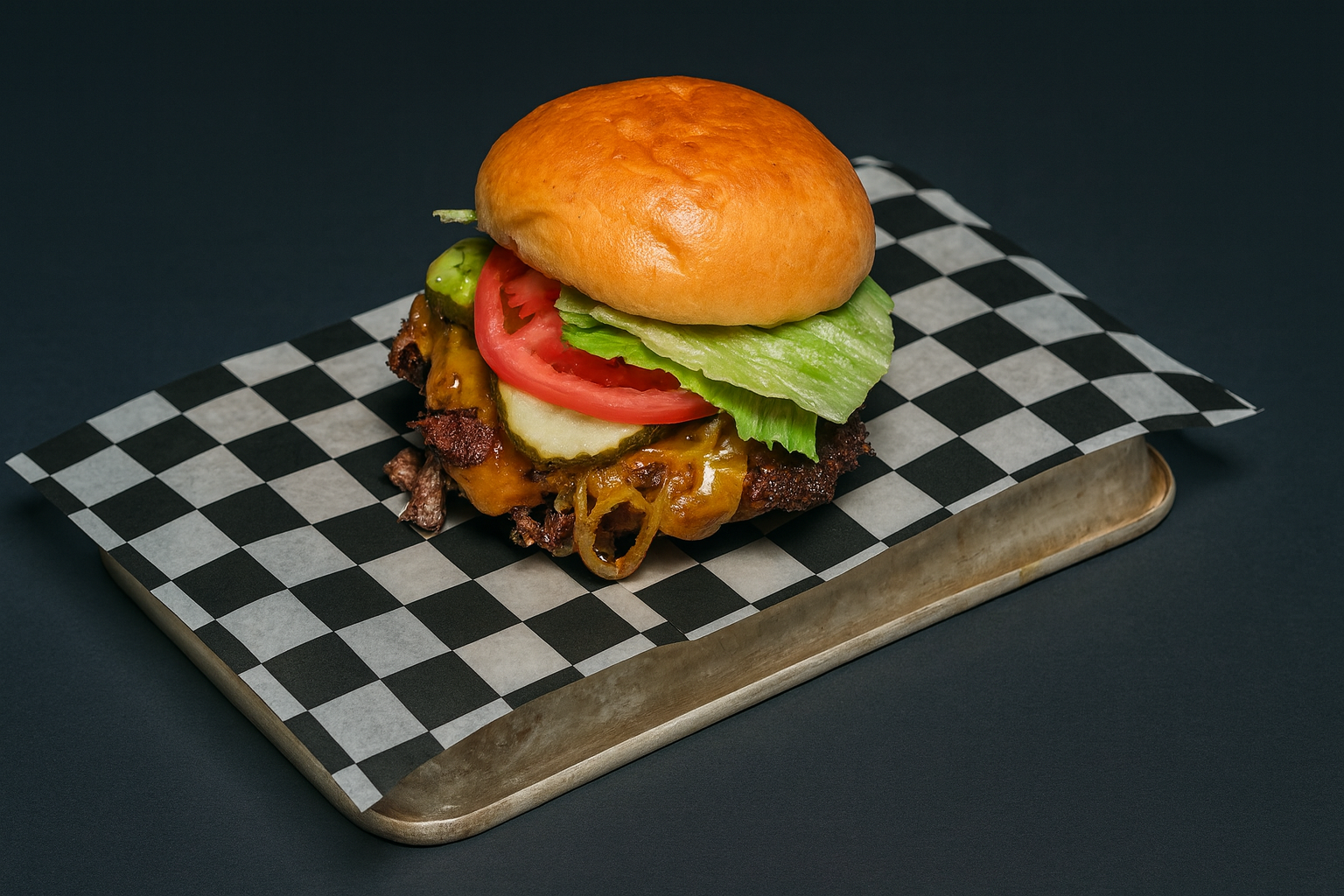 Premium Angus Double Smash Burger