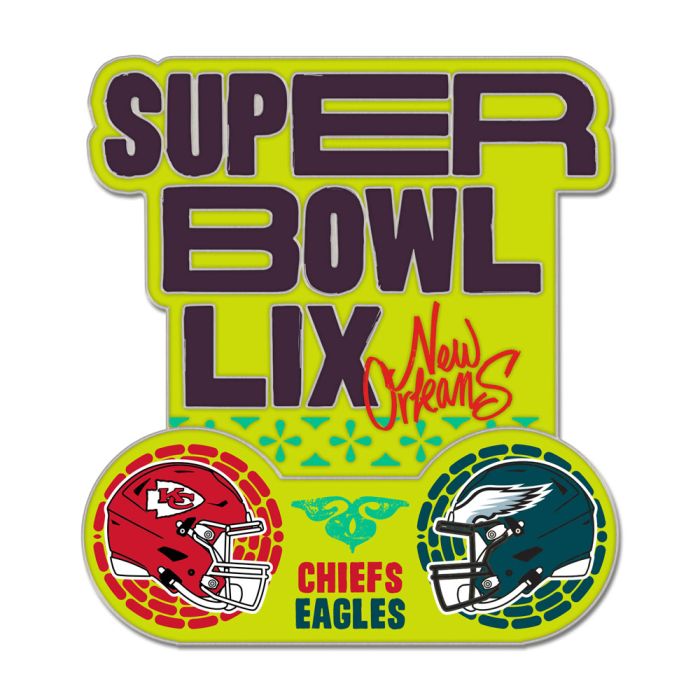 Philadelphia Eagles Vs Kansas City Chiefs Super Bowl LIX Trading Pin