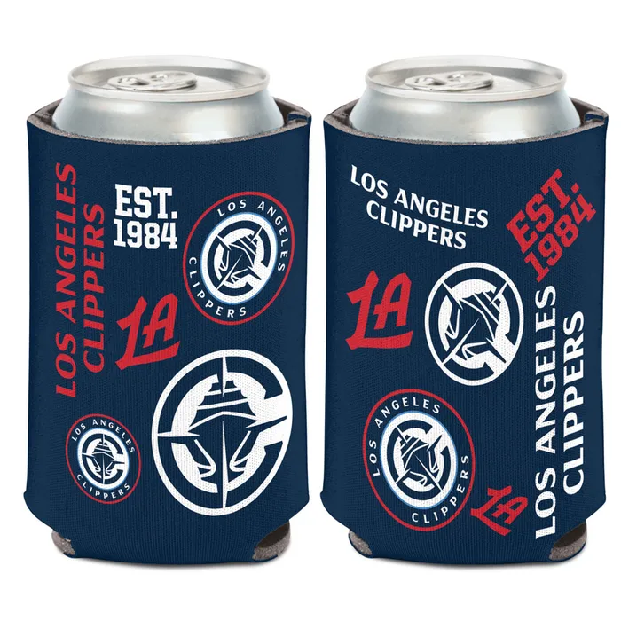Los Angeles Clippers Scatterprint Logo Can Cooler
