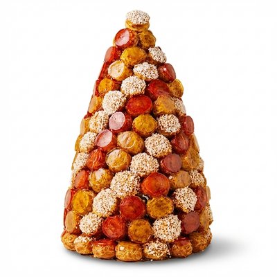 Vanilla + Chocolate Croquembouche