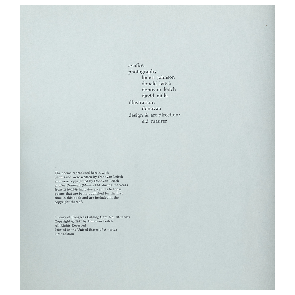 Donovan -- Dry Songs and Scribbles [Book]