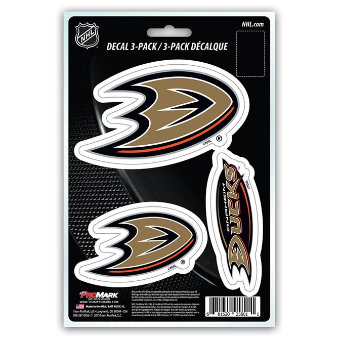 Anaheim Ducks Die Cut Team Decals 3pk