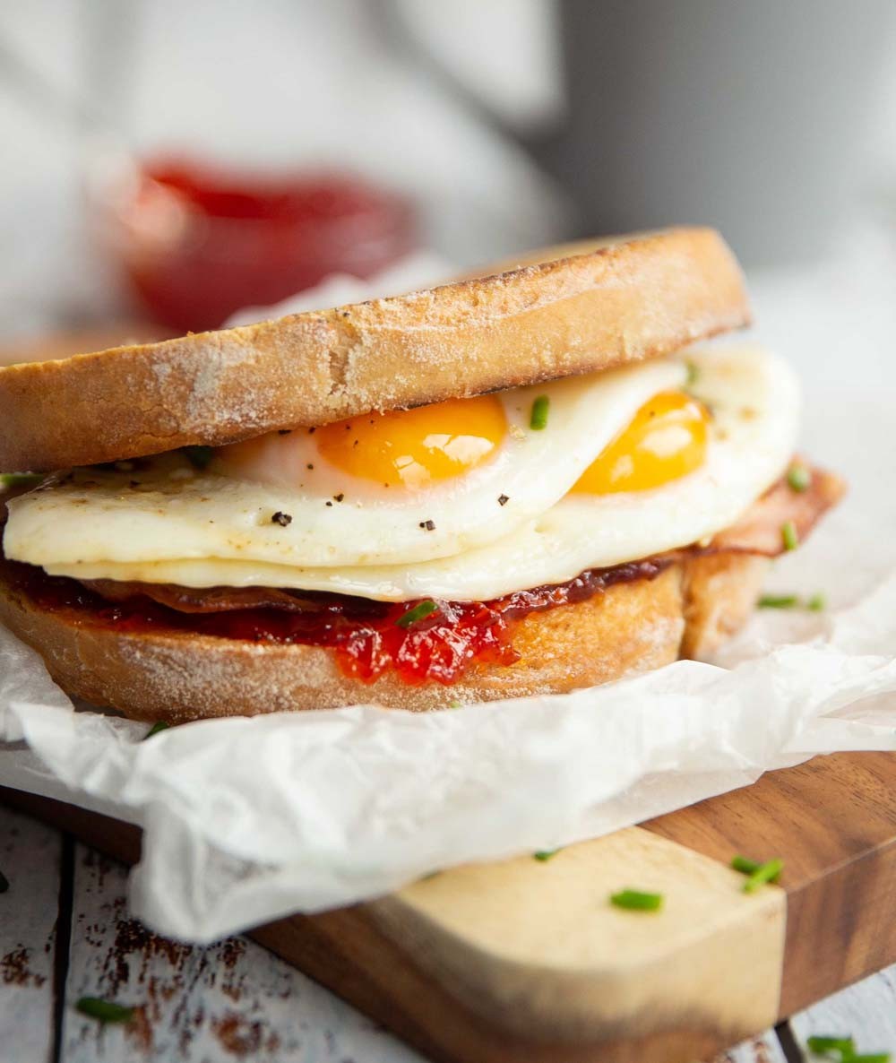 Fried Two Egg Sandwich