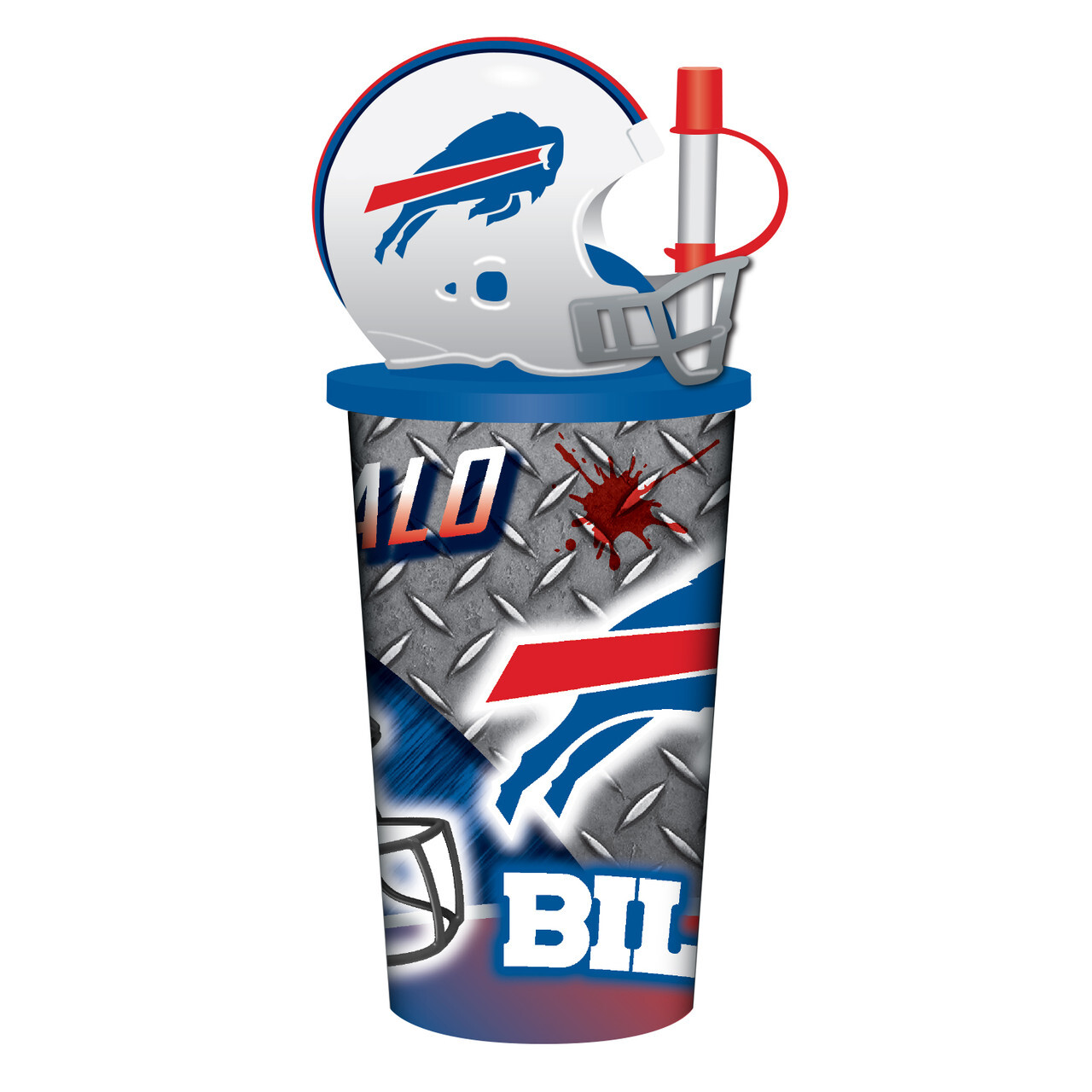 Buffalo Bills Helmet Cup with Straw 32oz