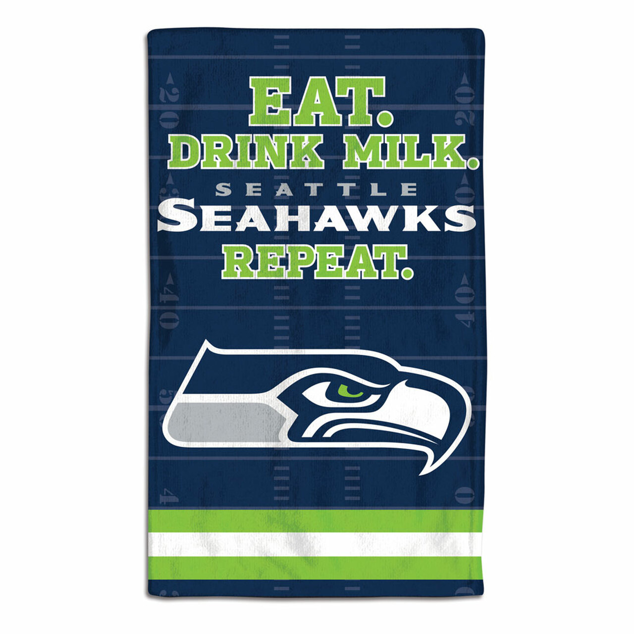 Seattle Seahawks Baby Burp Cloth 10x17"