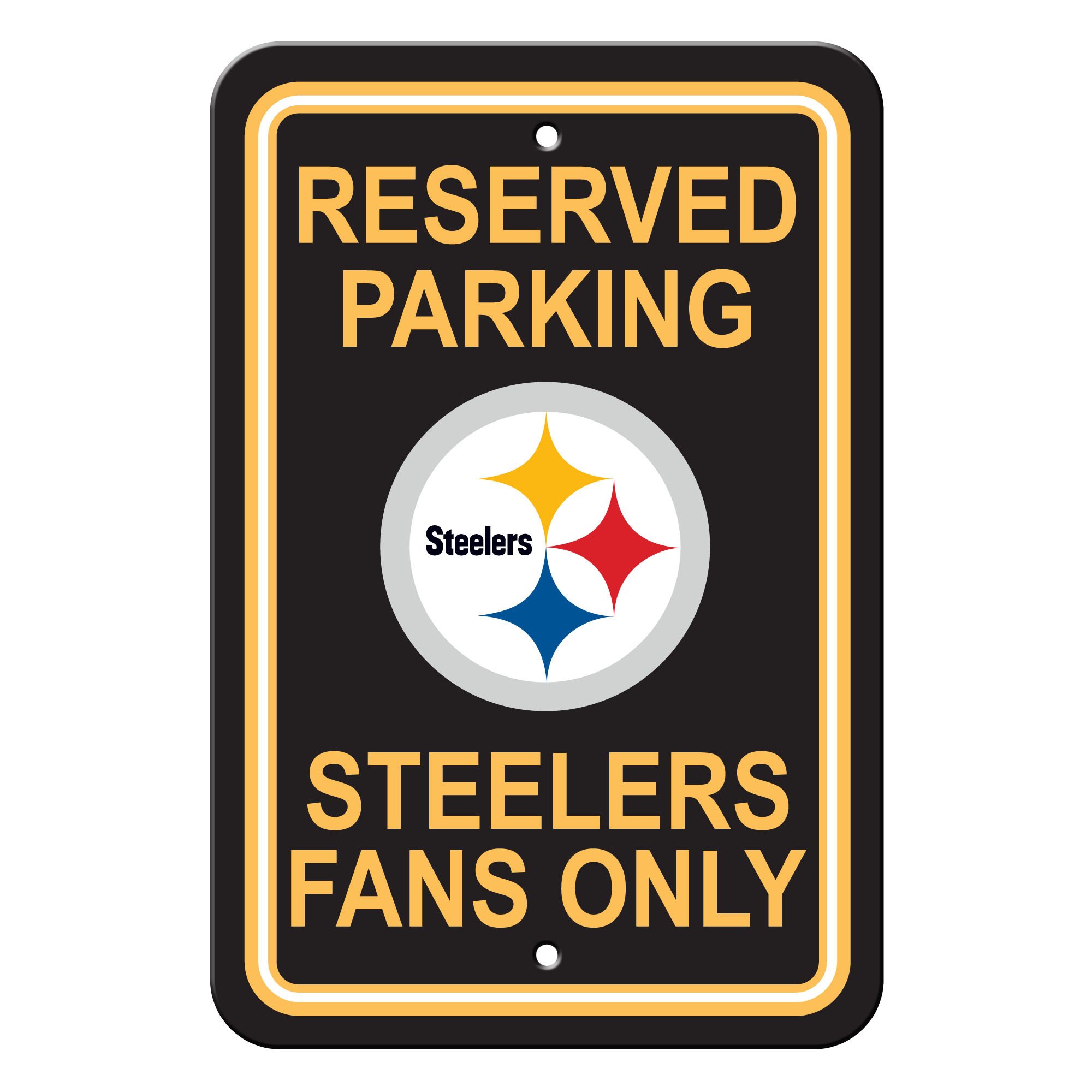 Pittsburgh Steelers Sign Reserved Parking Sign 12x18"