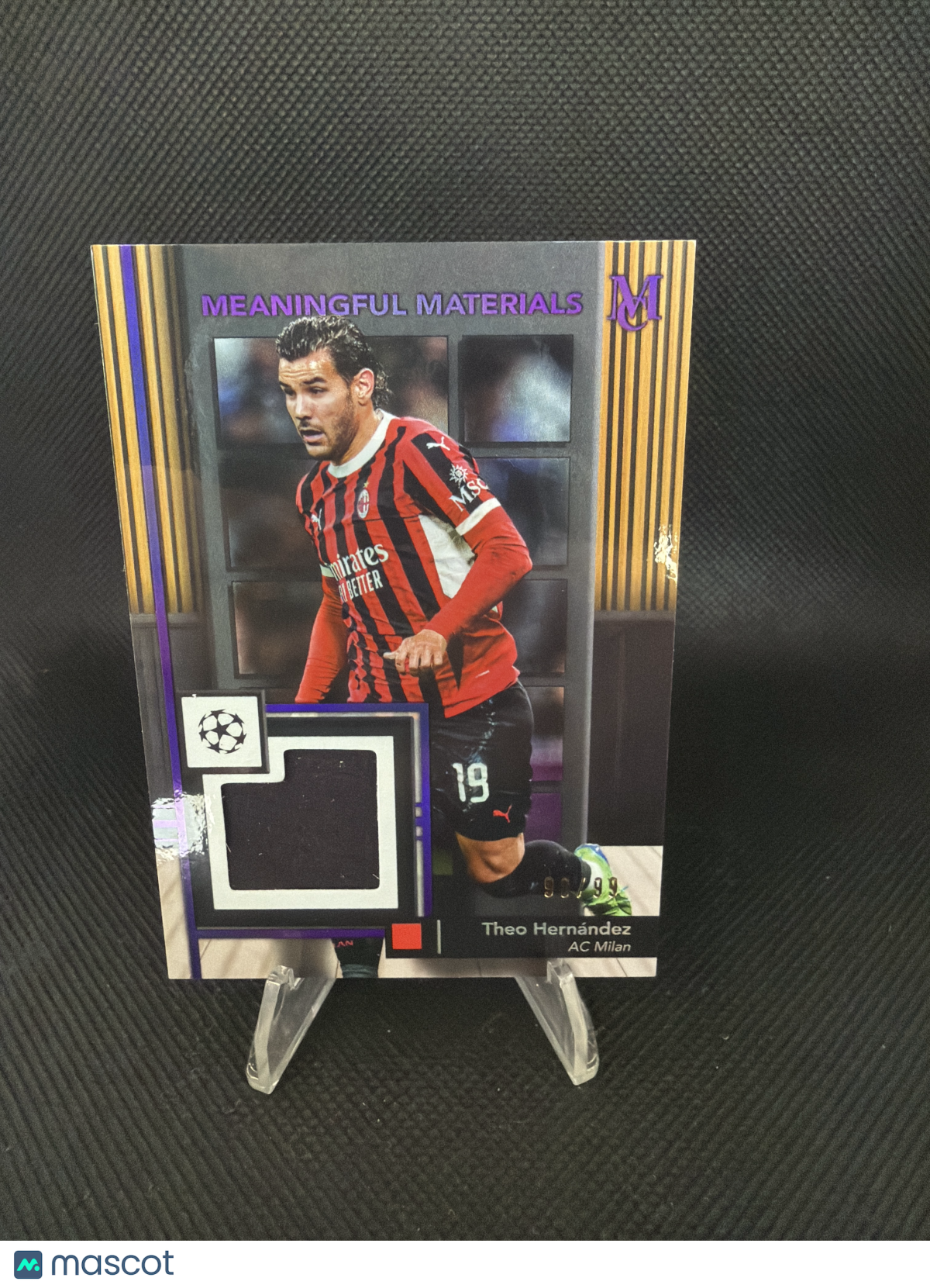 2024-25 Topps Museum Collection Theo Hernandez Meaningful Materials /99 #MMSR-TH