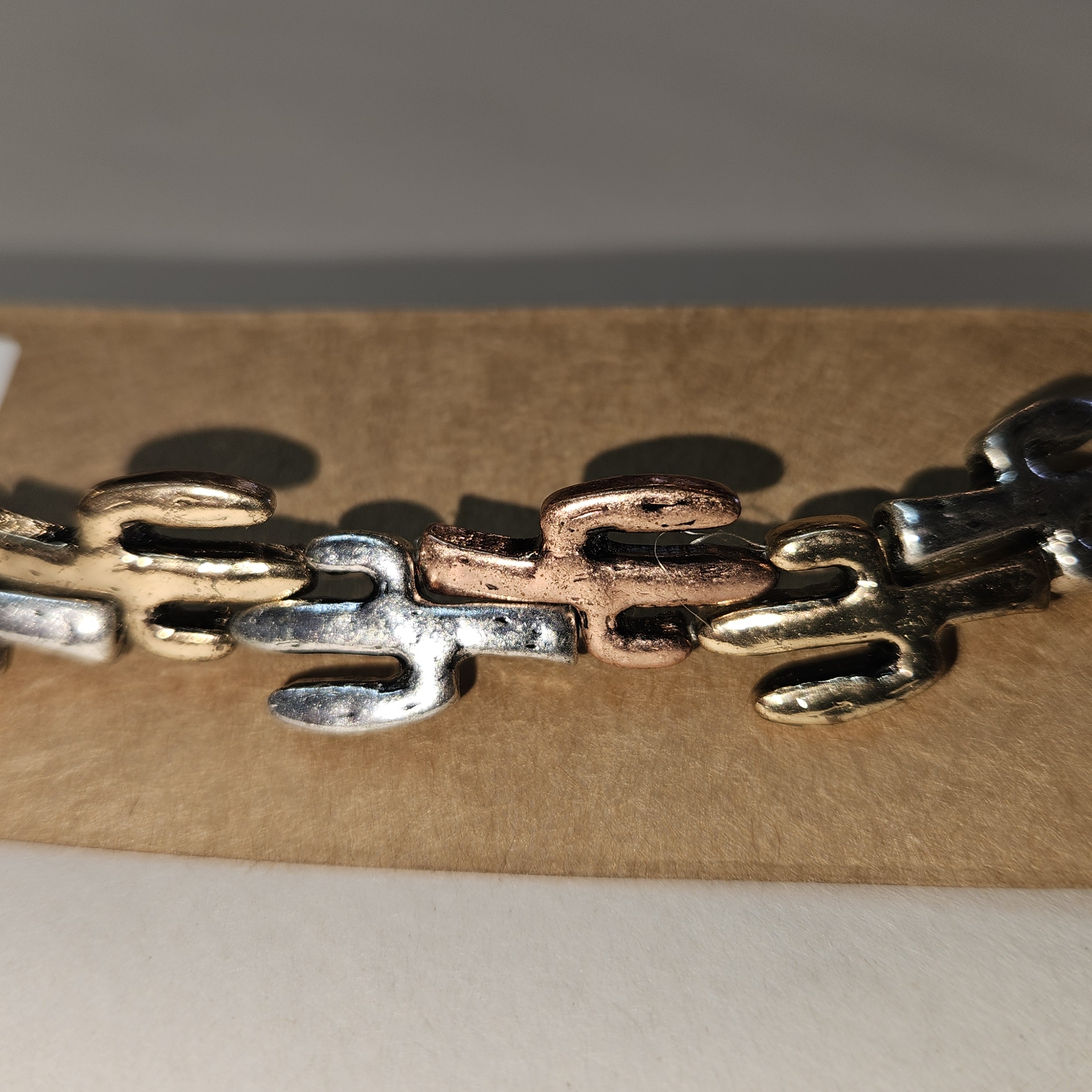 Bracelet - Saguaro: Patina, Silver & Copper***
