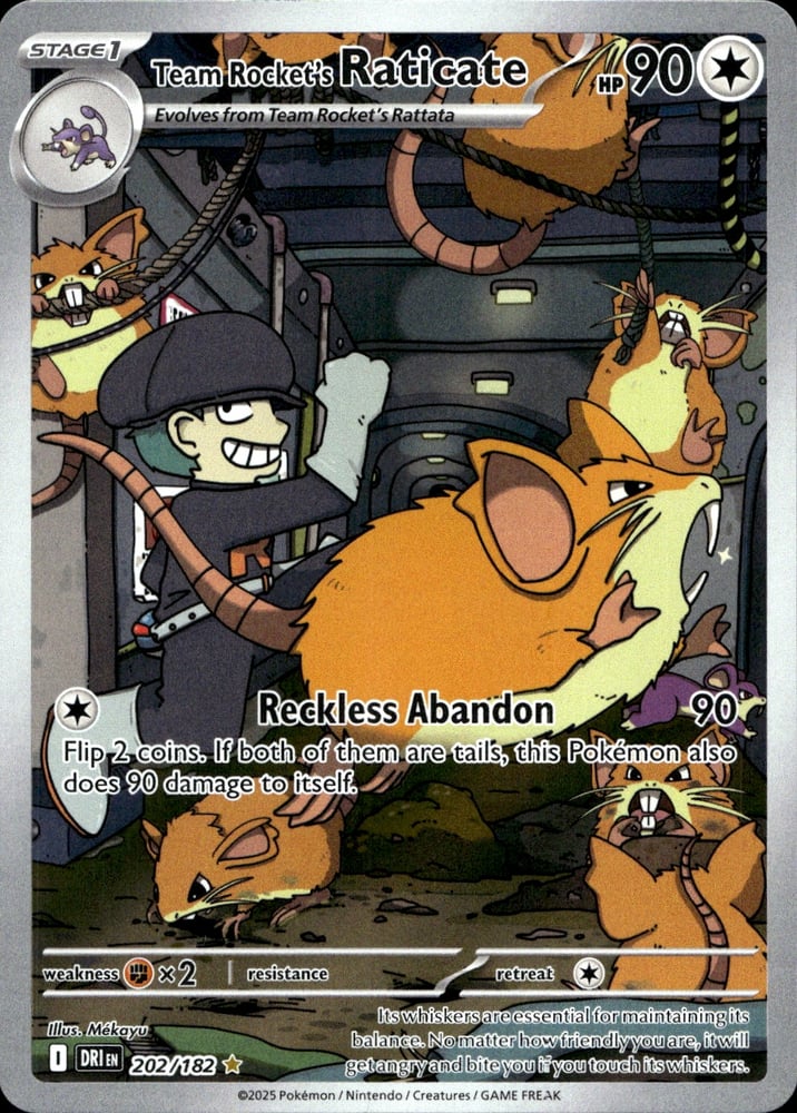 Team Rocket's Raticate - SV10 202/182