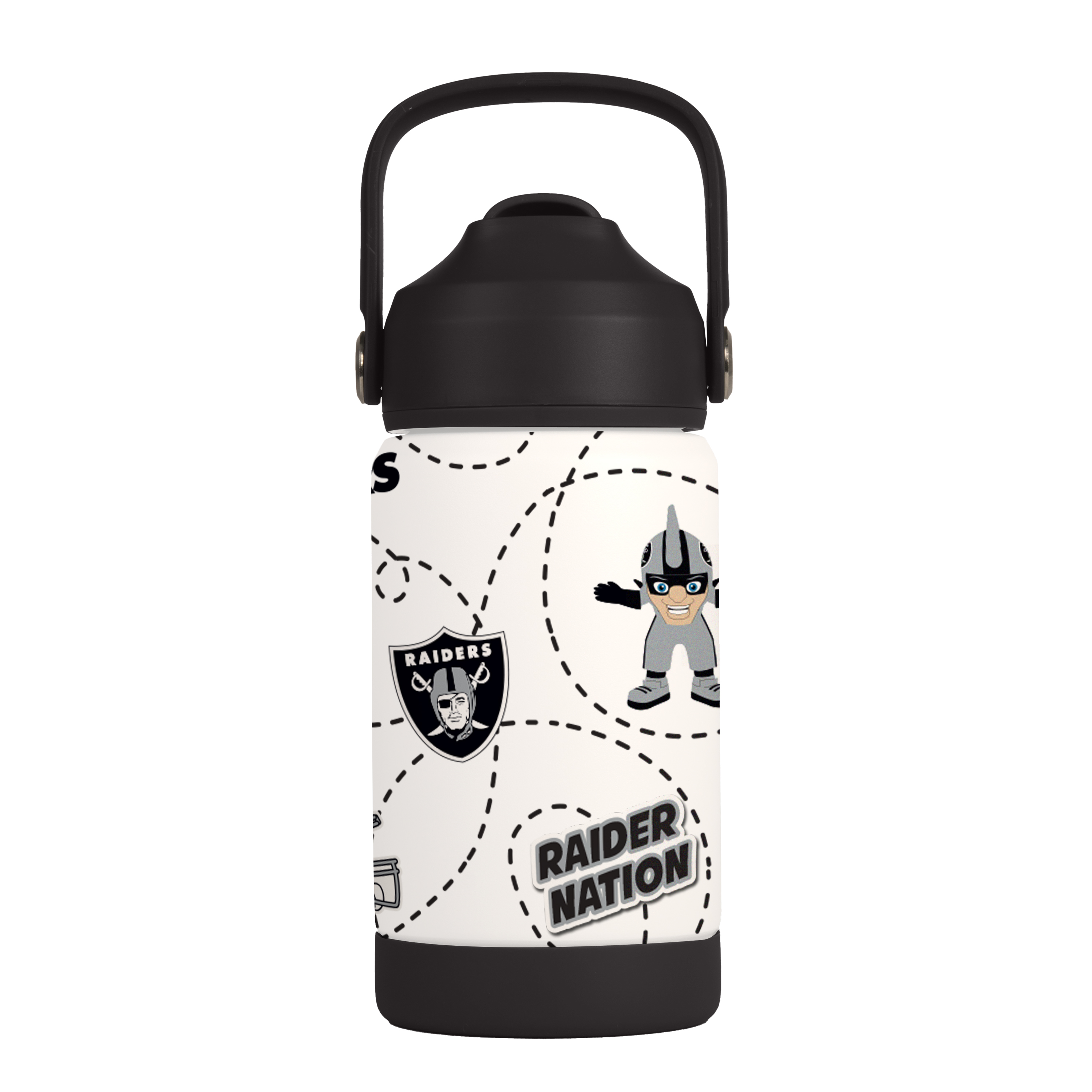 Las Vegas Raiders Kids Stainless Steel Mascot Bottle 12oz