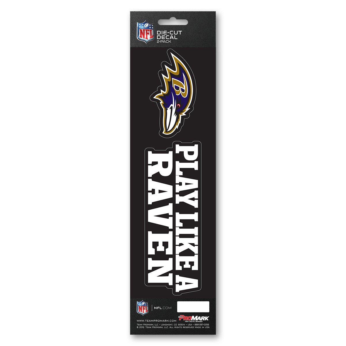 Baltimore Ravens Slogan Die Cut Decal 2pk