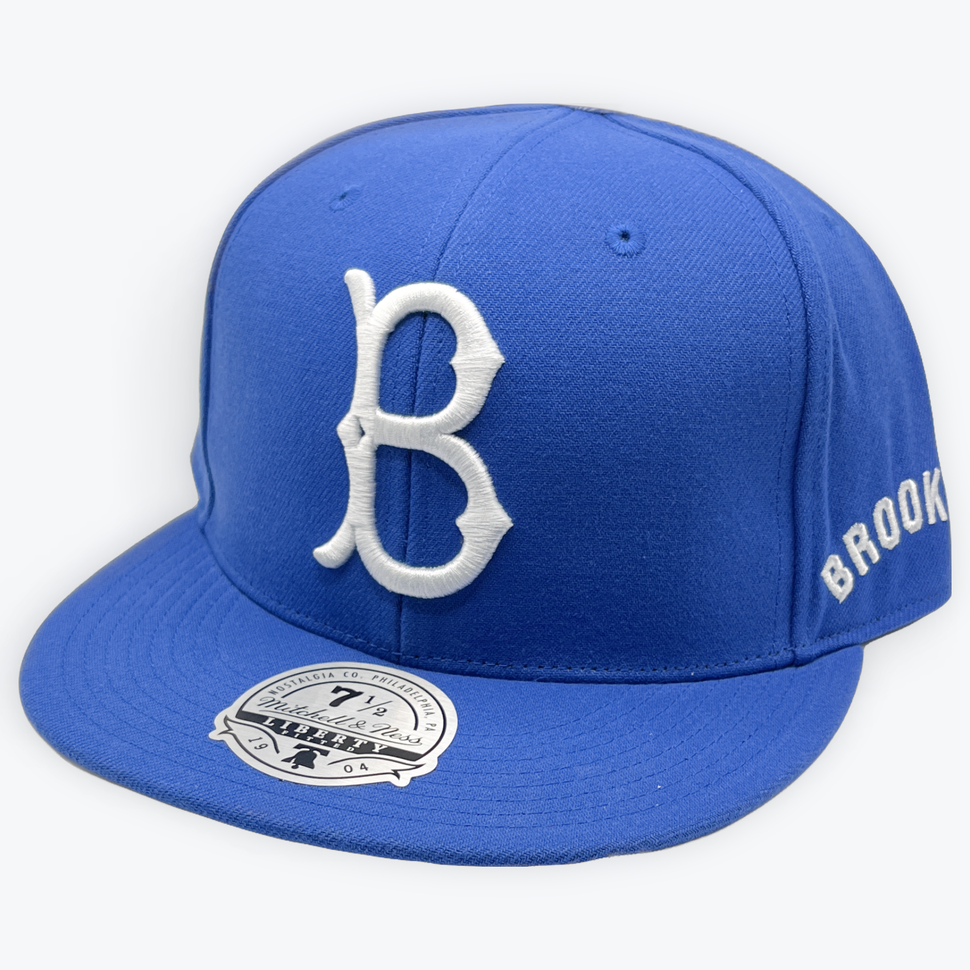 Brooklyn Dodgers Mitchell and Ness Royal Blue Cooperstown Fitted Hat