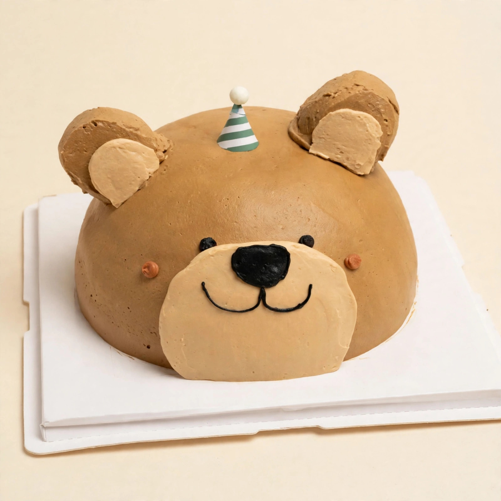 Teddy Bear Party Hat Cake — HoneyMe Bakery, Bellevue