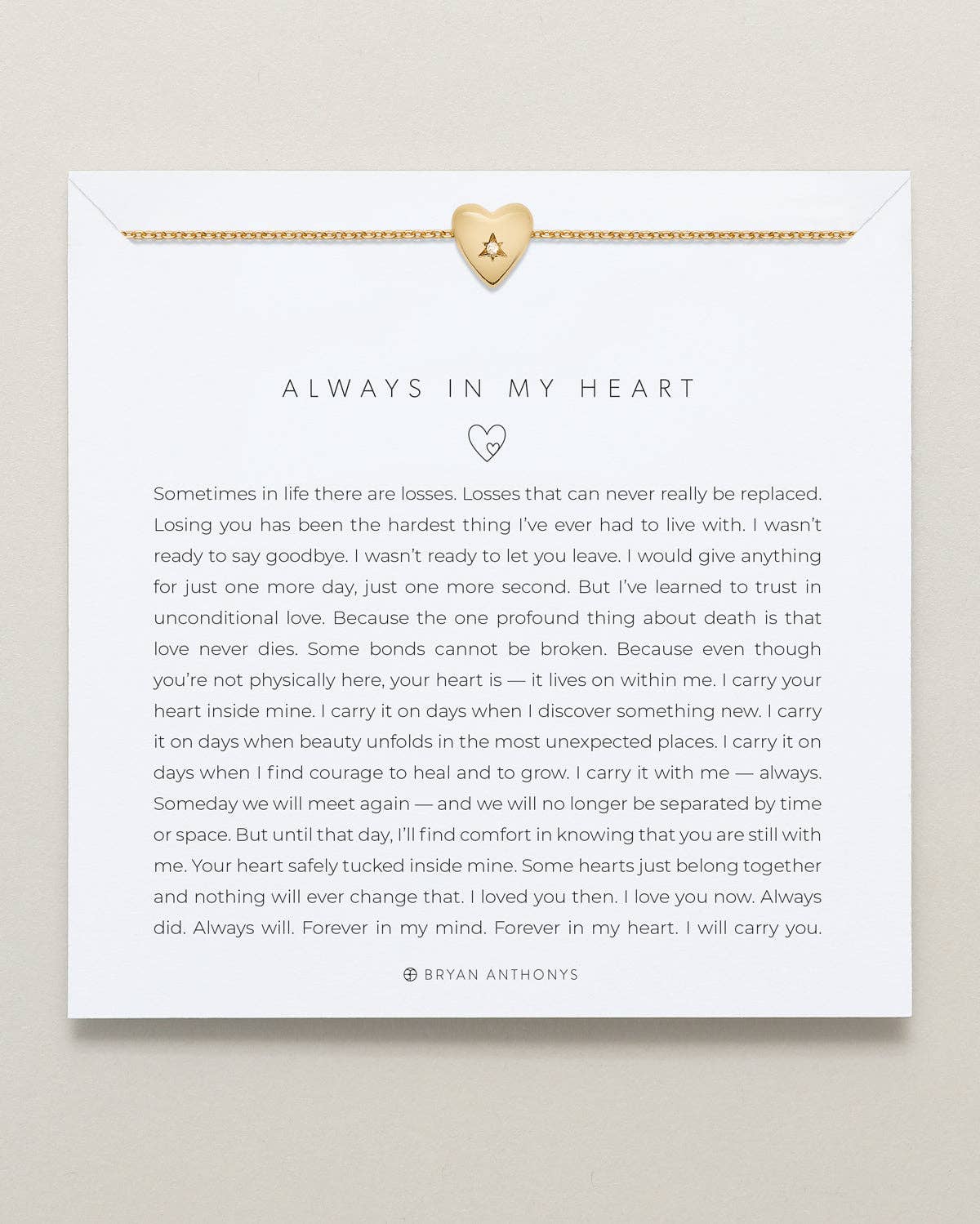 Always In My Heart Icon Necklace - 14k Gold