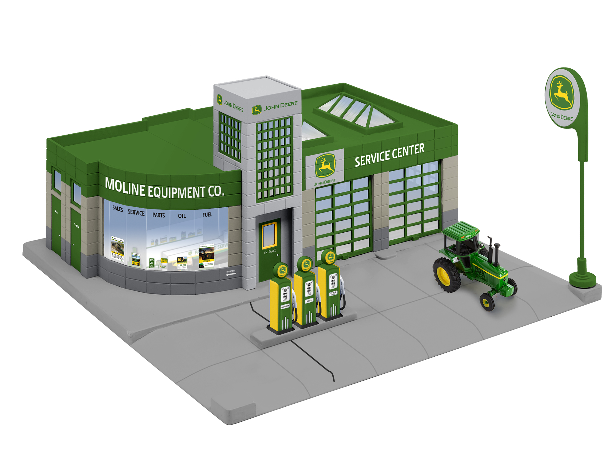 John Deere Service Garage 2129310 O Scale