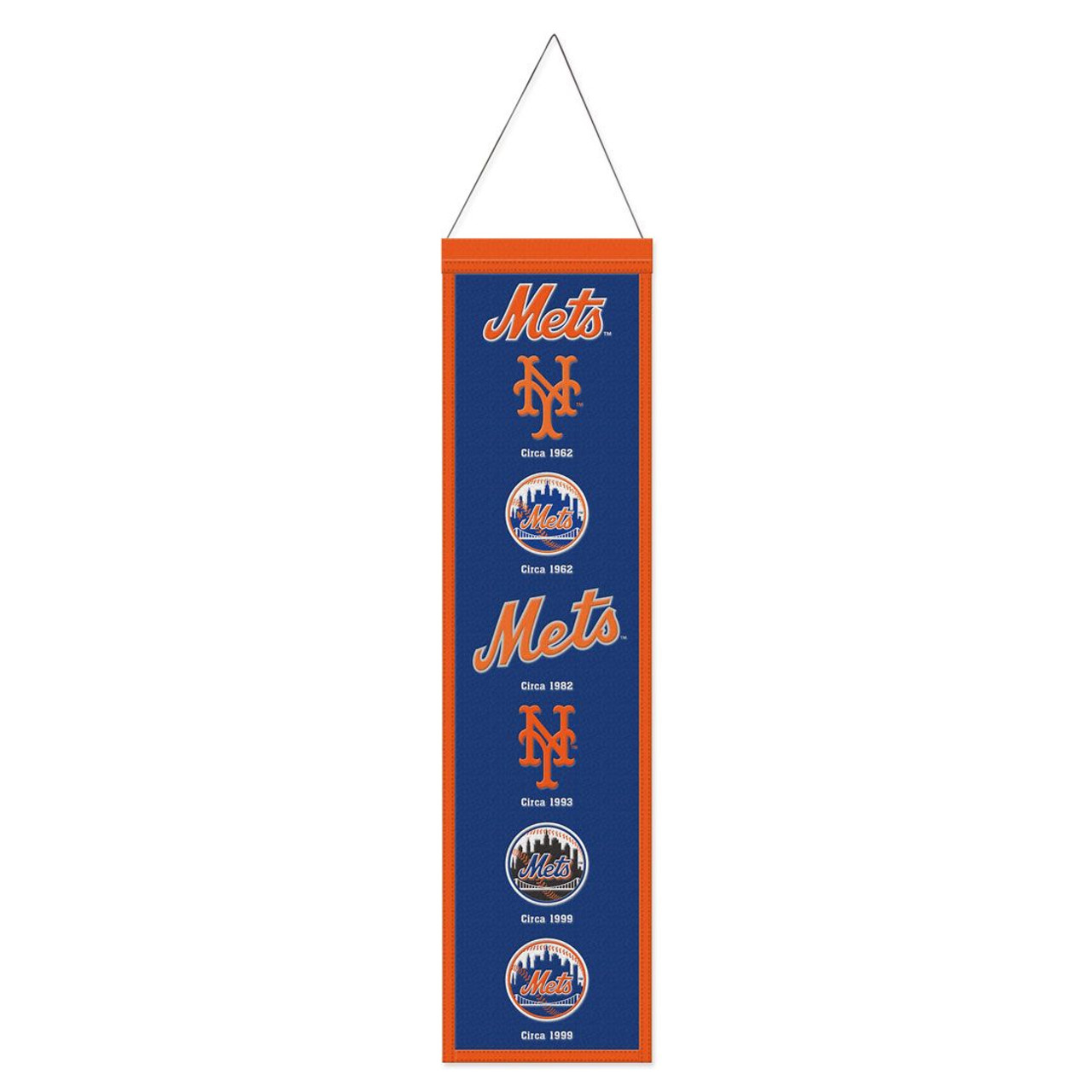 New York Mets Wool Evolution Banner 8x32"