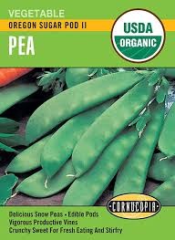 Oregon Sugar Pod II Pea Seed Pack, Organic