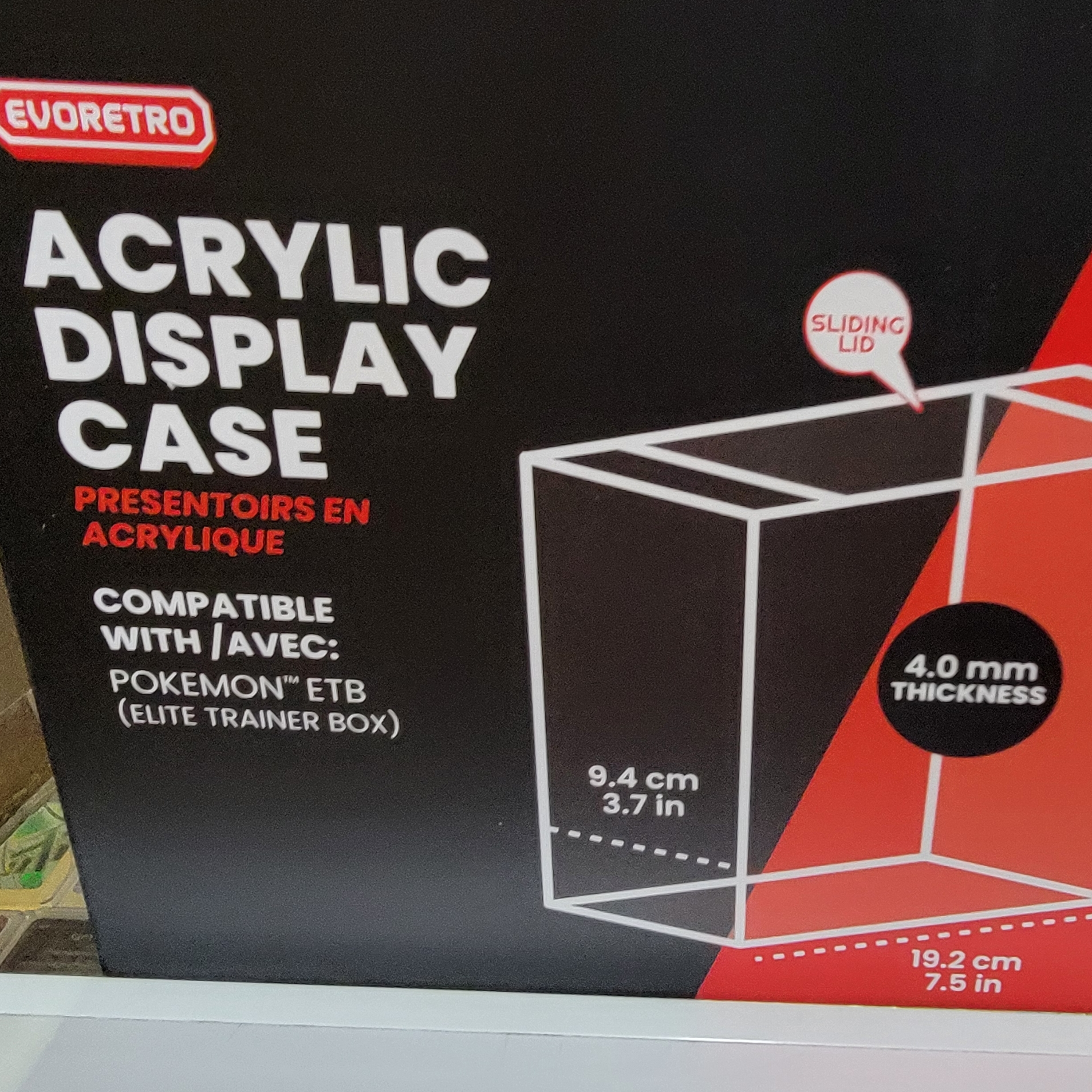 Evoretro Acrylic ETB Display Case