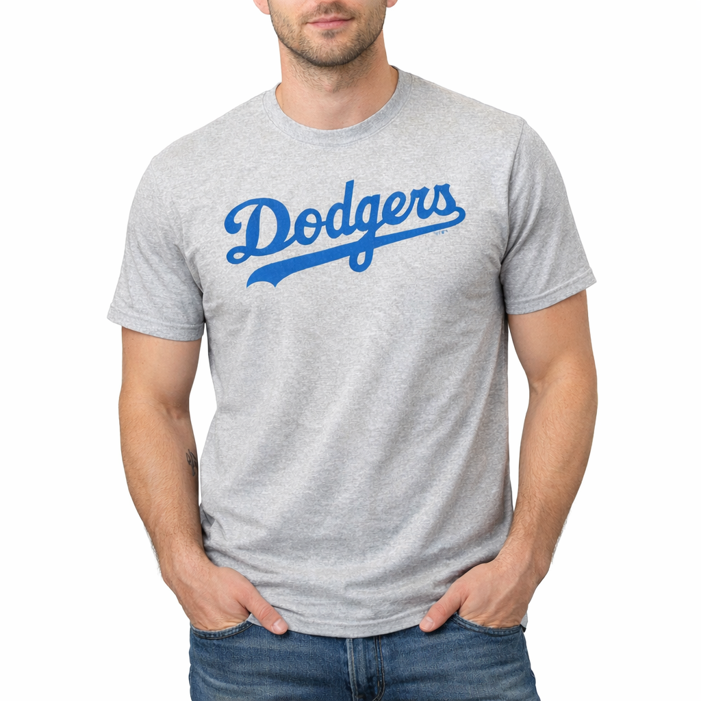 Los Angeles Dodgers Slate Grey '47Brand Script Shirt