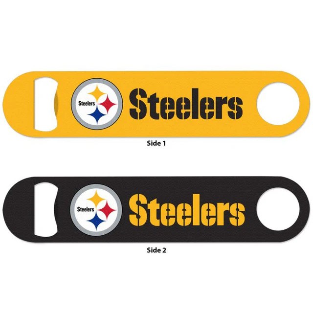 Pittsburgh Steelers 2-Sided Stainless Steel Bottle Opener