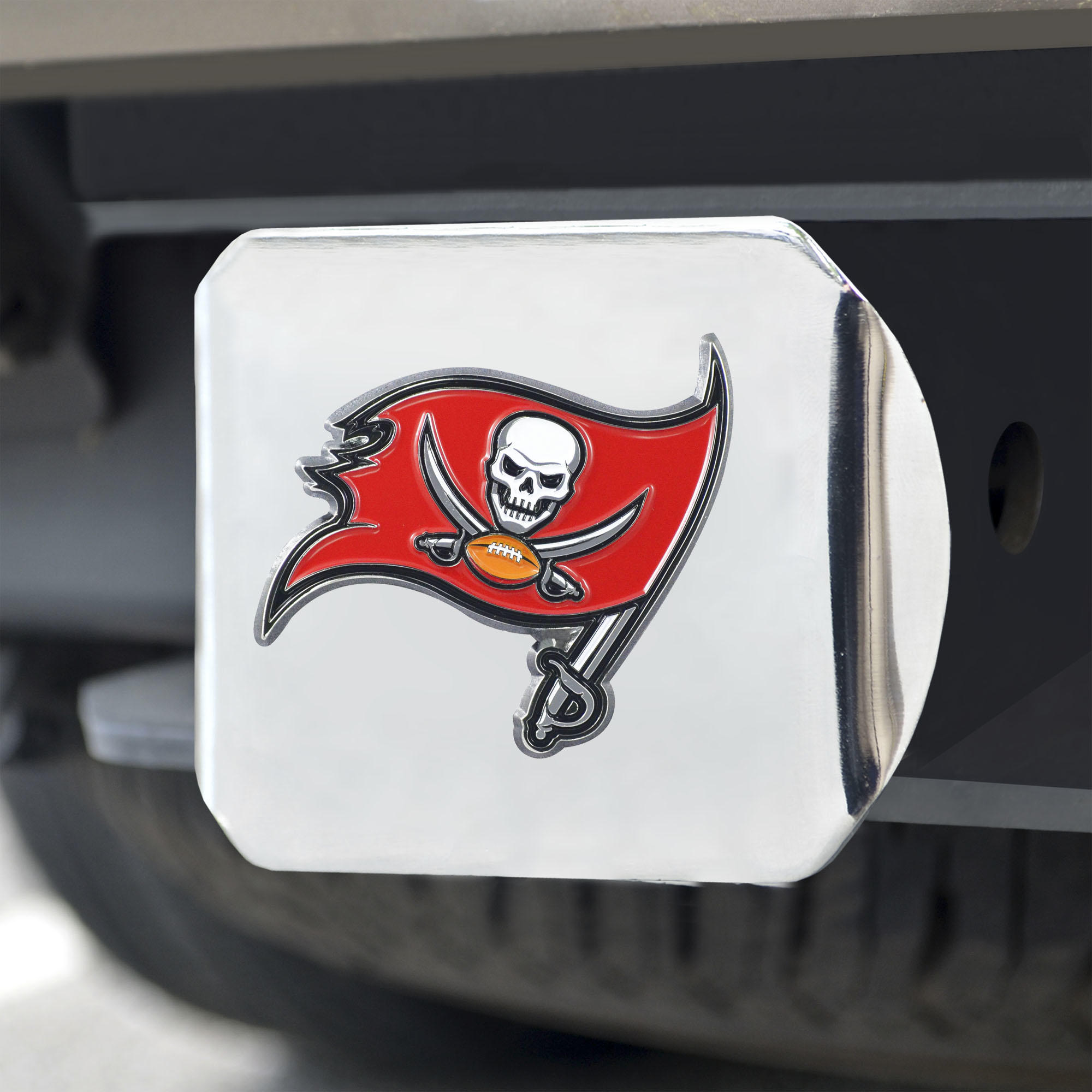 Tampa Bay Buccaneers Chrome Hitch Cover