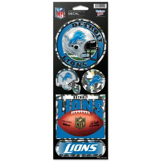 Detroit Lions Prismatic Stickers