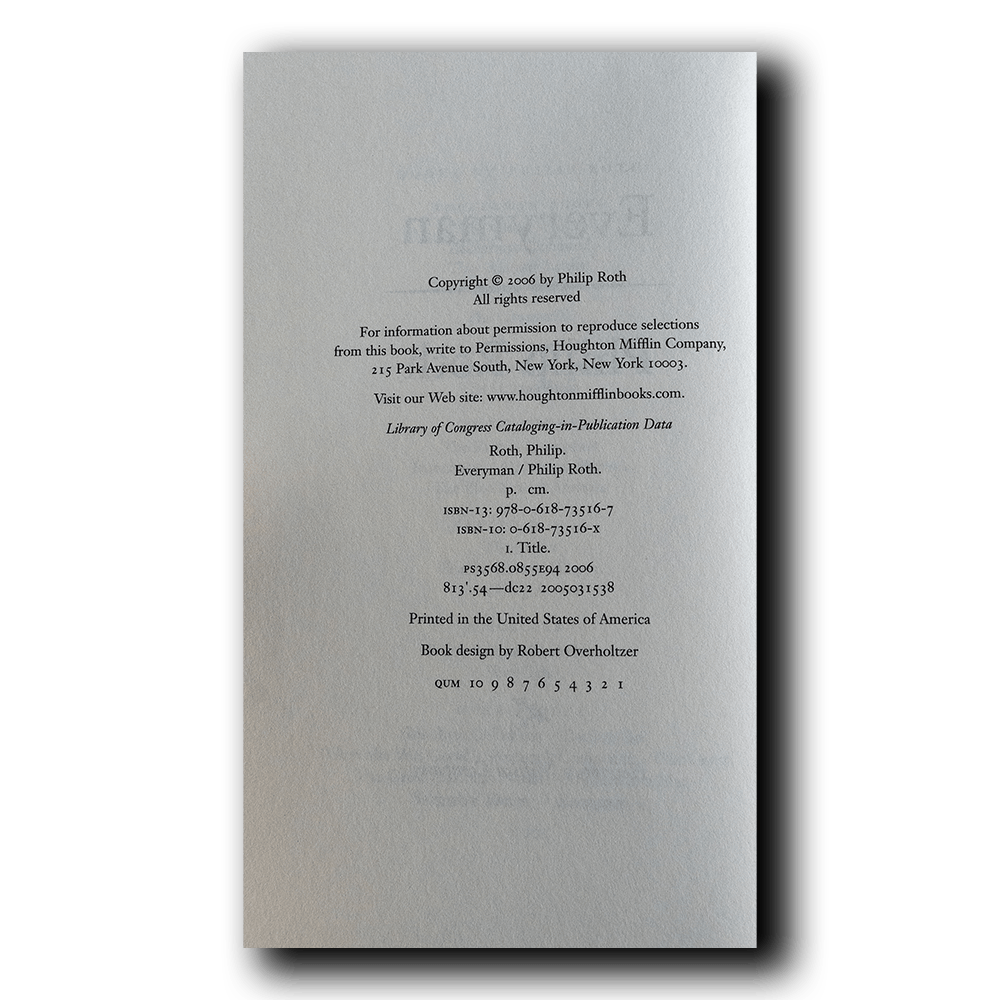 Roth, Philip -- Everyman [Book