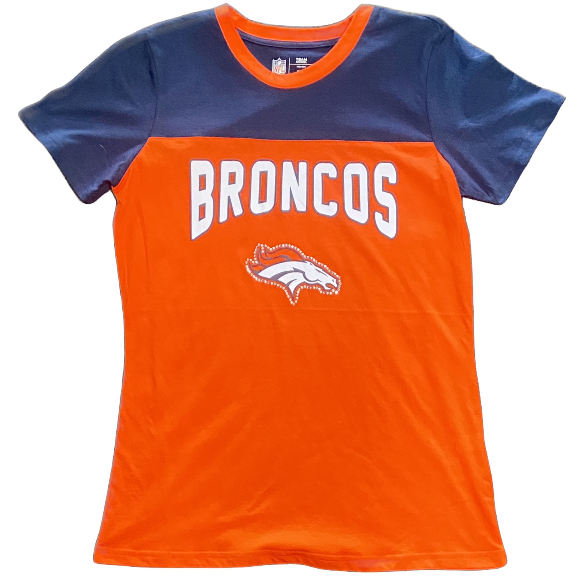 Denver Broncos Ladies g-III Rhinestone Shirt