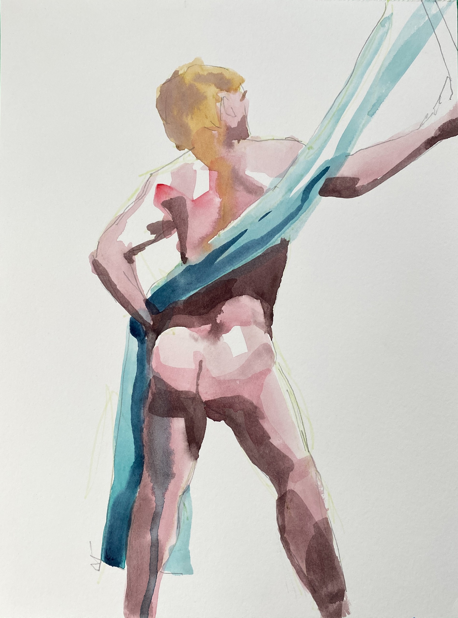 Original watercolor painting, title