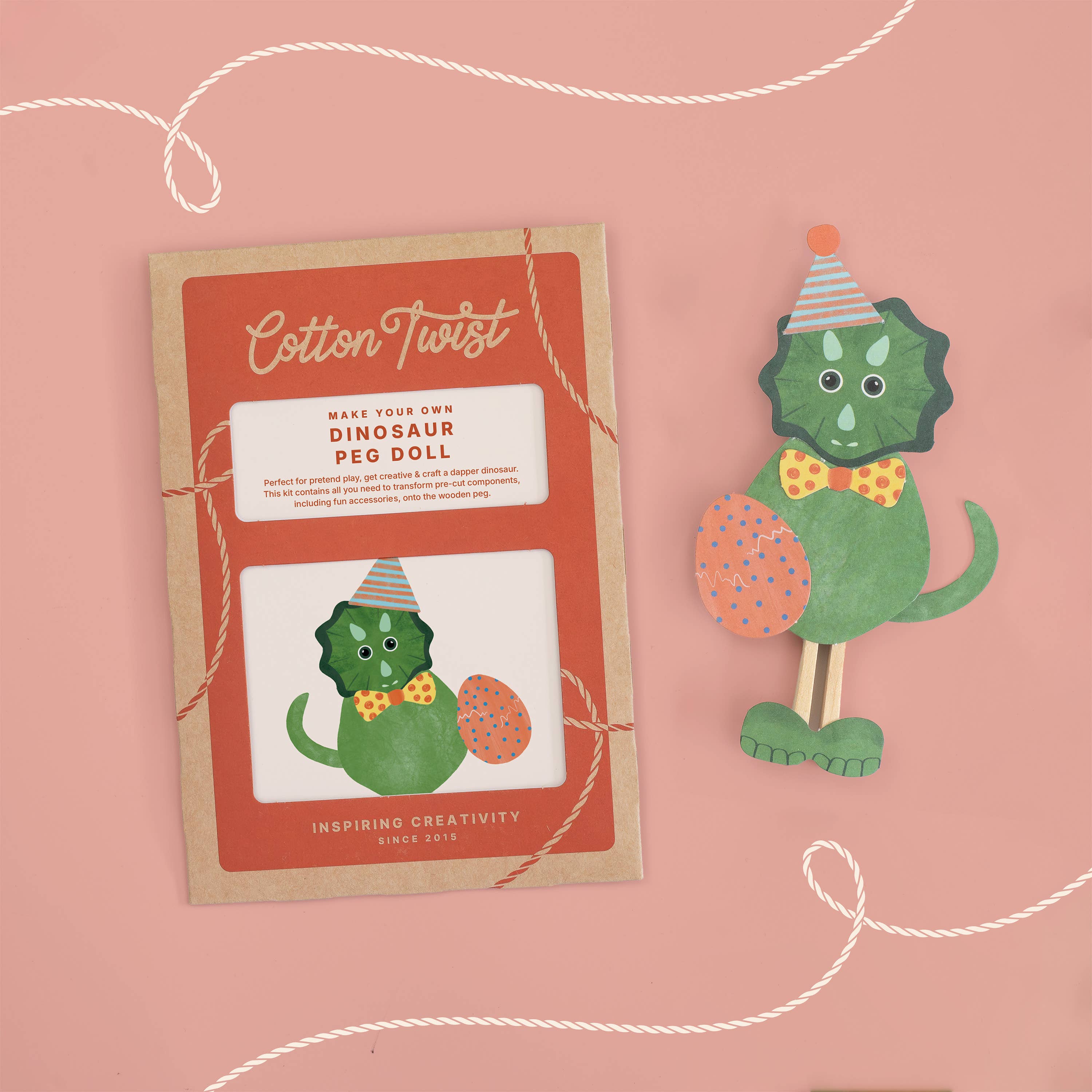 Make Your Own Dinosaur Peg Doll