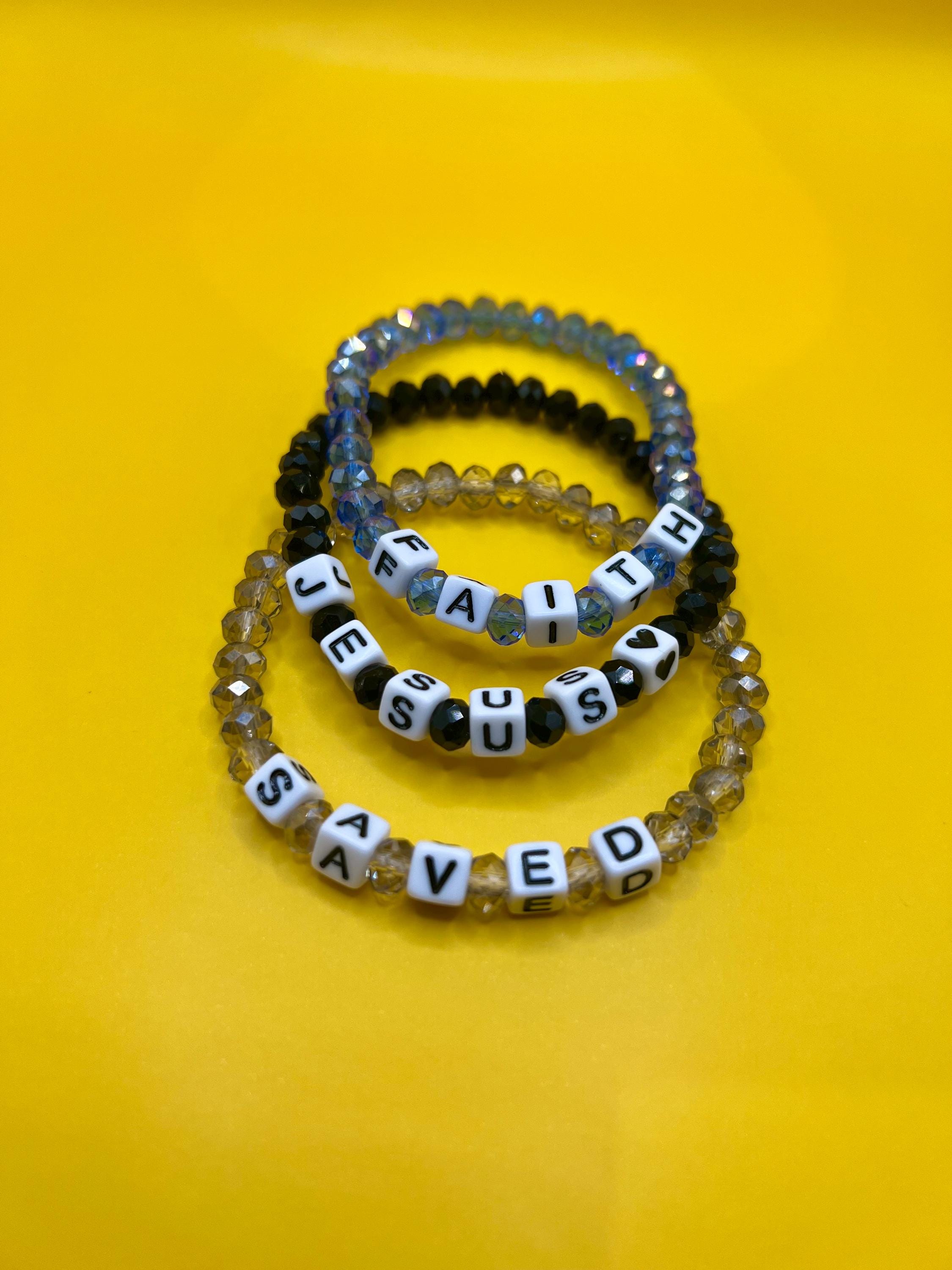 Personalized Christian Beaded Bracelet – Scripture Verse Jewelry