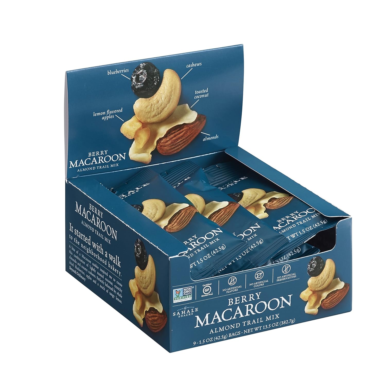 Sahale Berry Macaroon Almond Trail Mix 1.5 0z 9 ct Tray