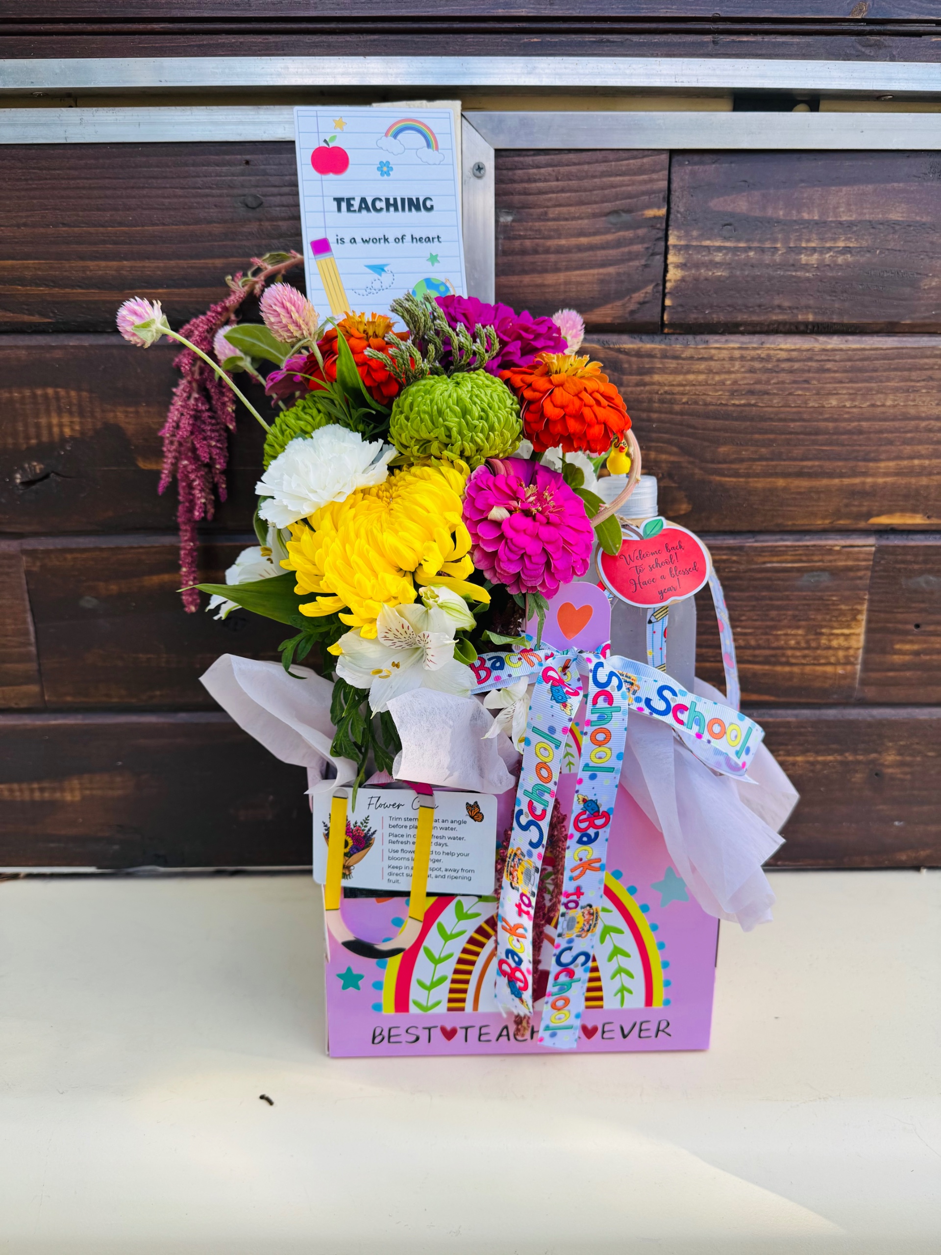 Back to school/ Teacher Appreciation Flower/Drink Bundle thumbnail 5