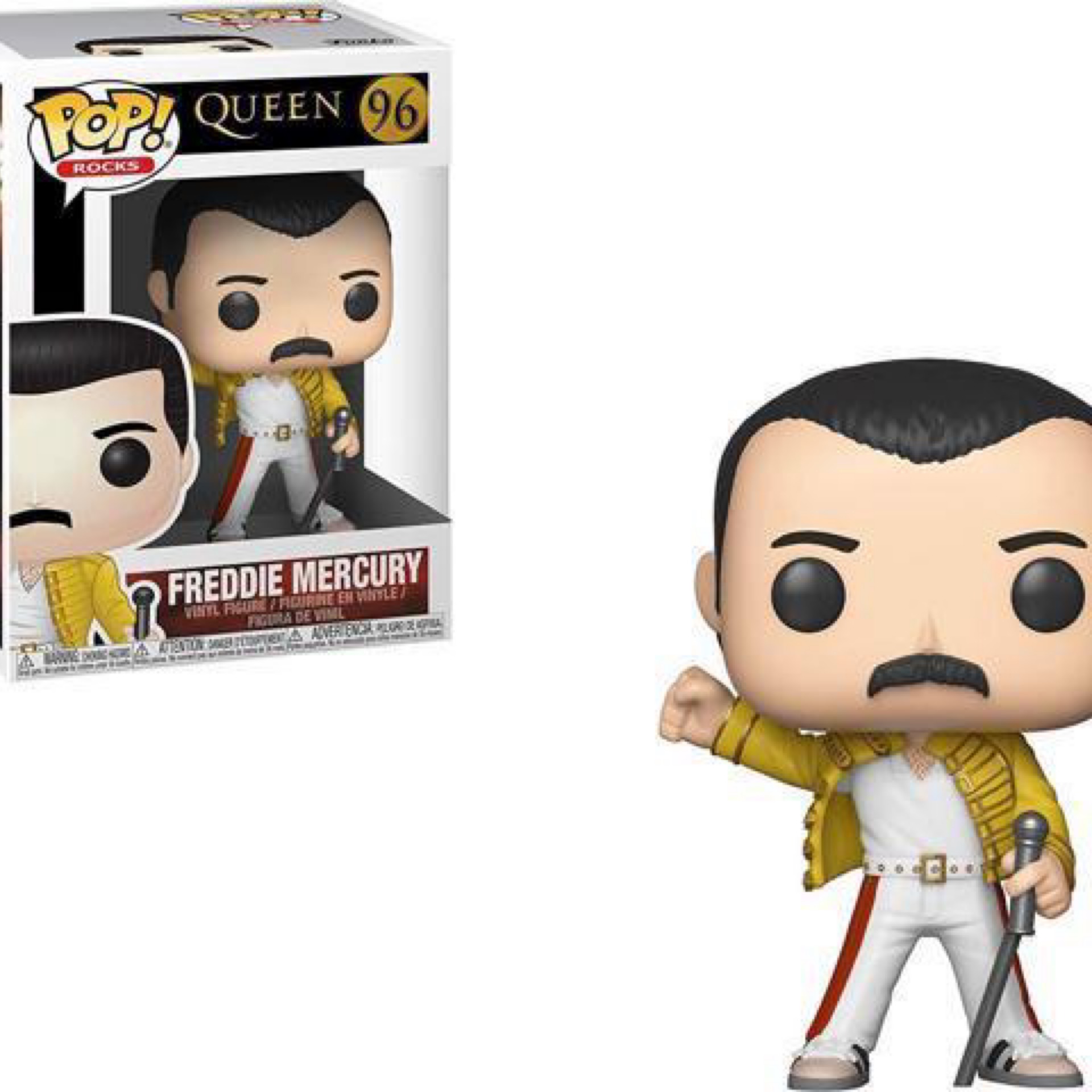 Funko POP Vinyl : Rocks : Queen The Band Glamrock Freddie Mercury (Wembley 1986) 33732