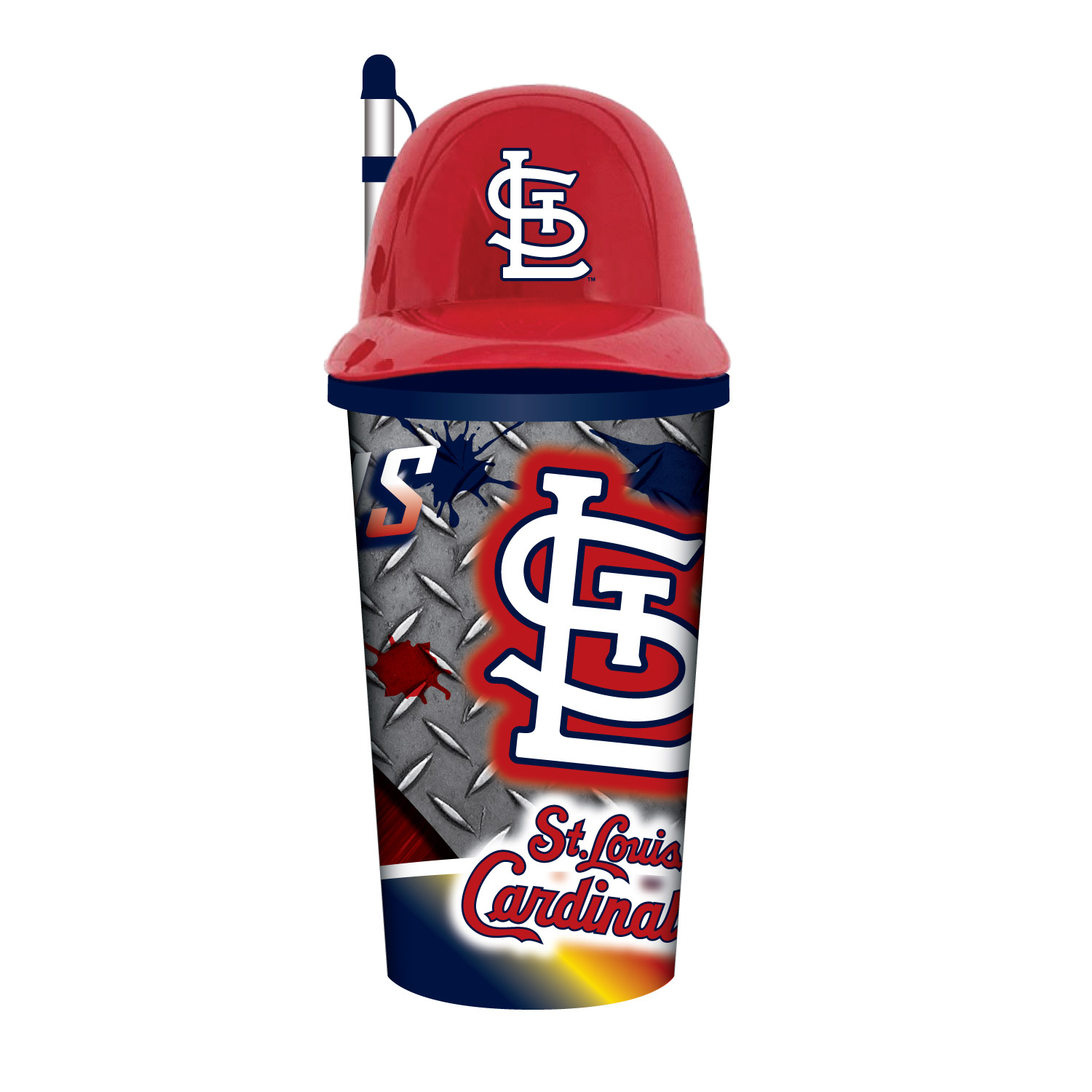 St. Louis Cardinals Helmet Cup with Straw 32oz