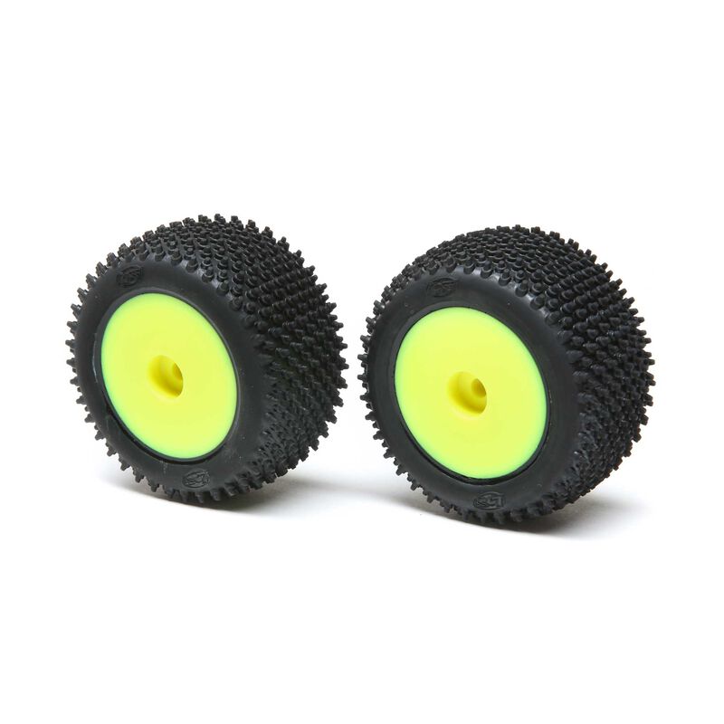 Losi Step Pin Tires Rear Mounted Yellow Mini T LOS41009
