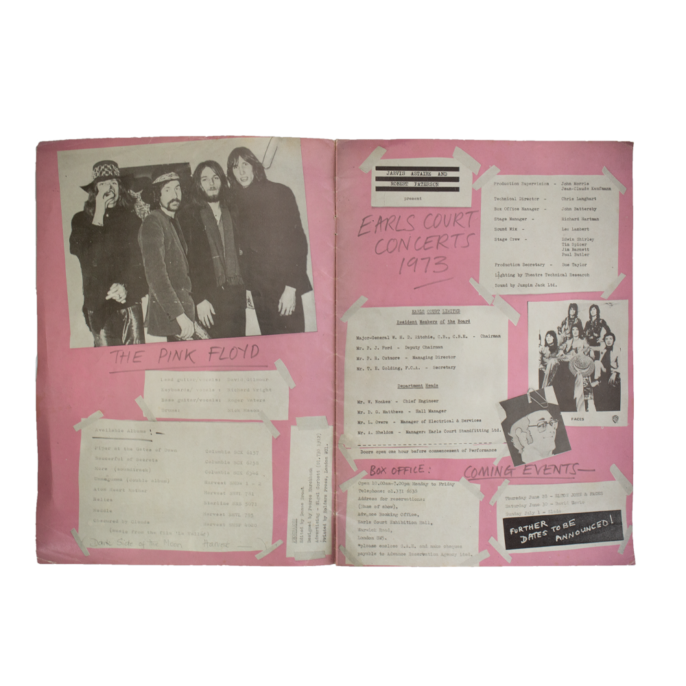 Pink Floyd 1973 Concert [Program]