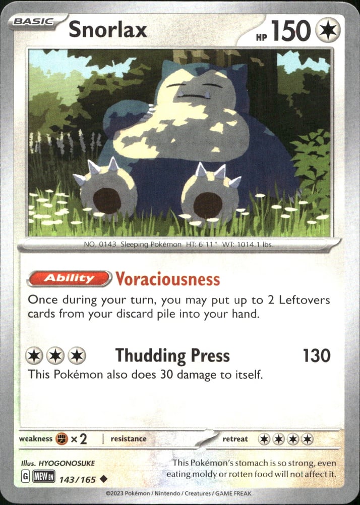 Snorlax - SV03.5 143/165